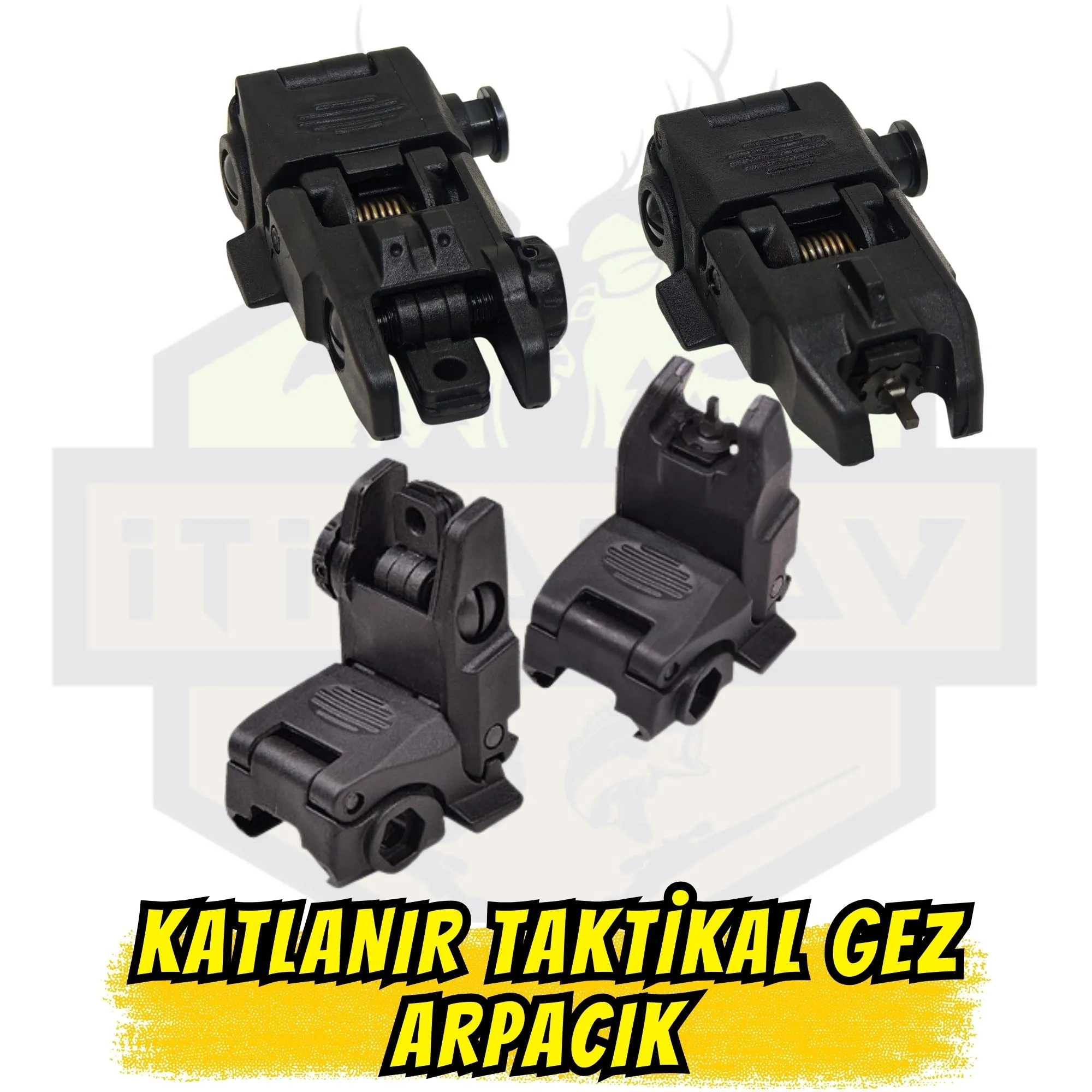 Şarjörlü Tüfek Uyumlu Polimer Katlanır Taktikal Gez Arpacık Seti