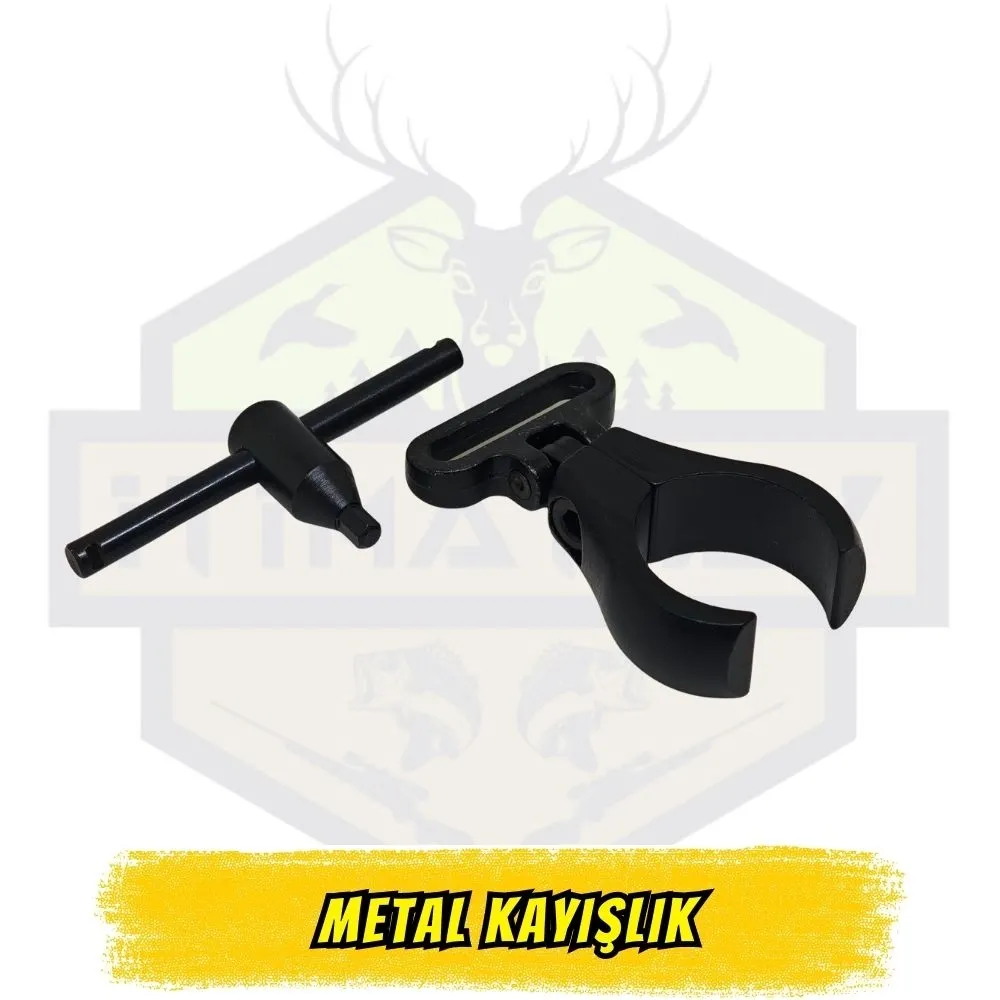 Metal Tüfek Askı Kayışlık Aparatı – Yüksek Mukavemetli Sabitleme Halkası