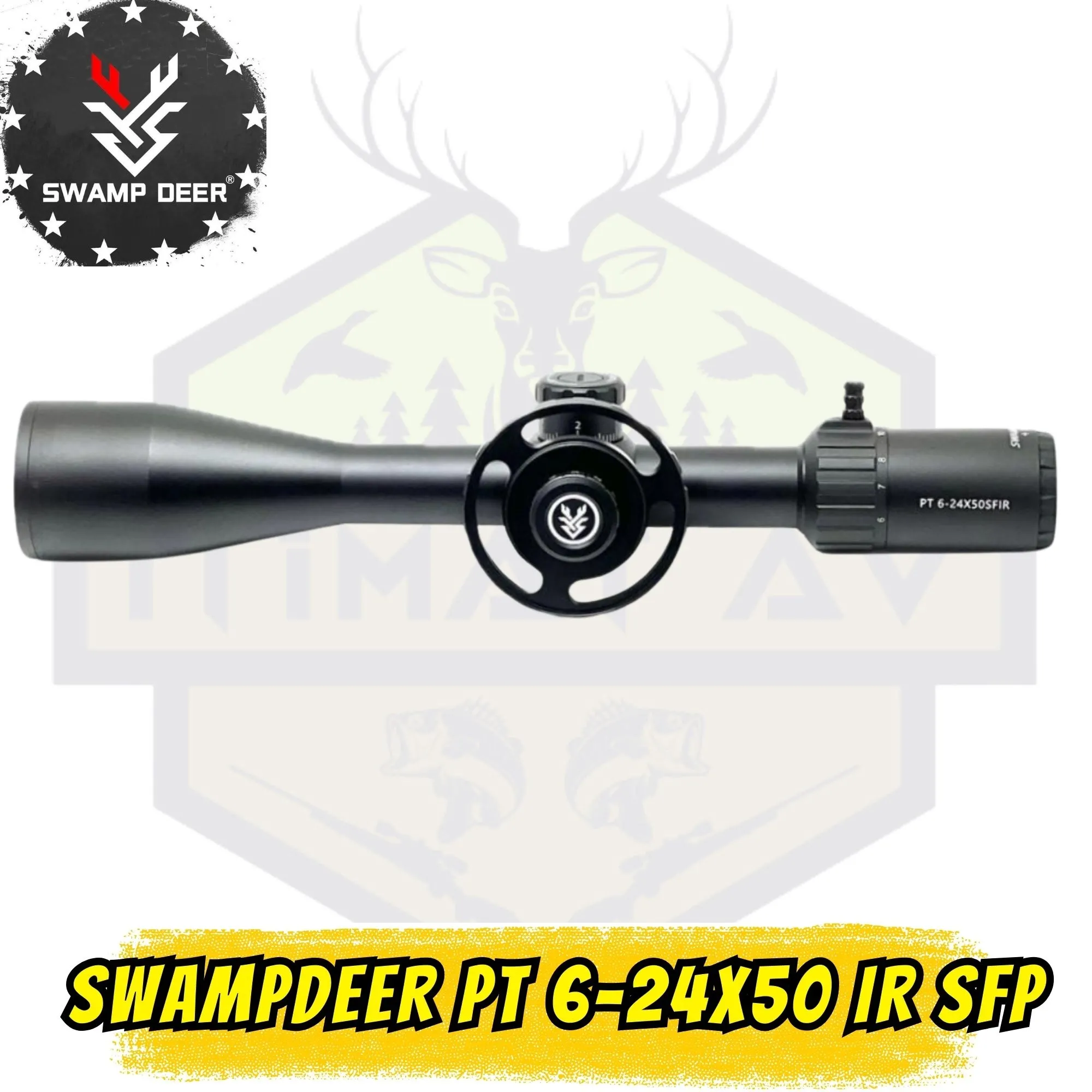Swampdeer PT 6-24x50 IR SFP Profesyonel Tüfek Dürbünü (Zengin Aksesuar Setli)