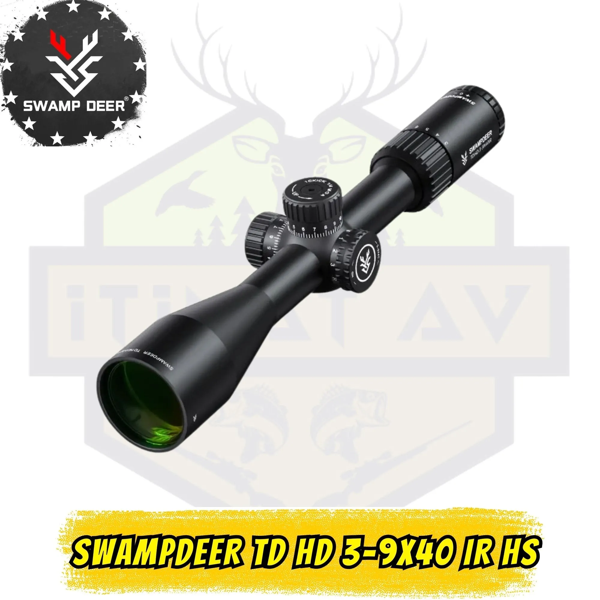 Swampdeer TD HD 3-9x40 IR HS Işıklı Tüfek Dürbünü (Mil-Dot Retikül)