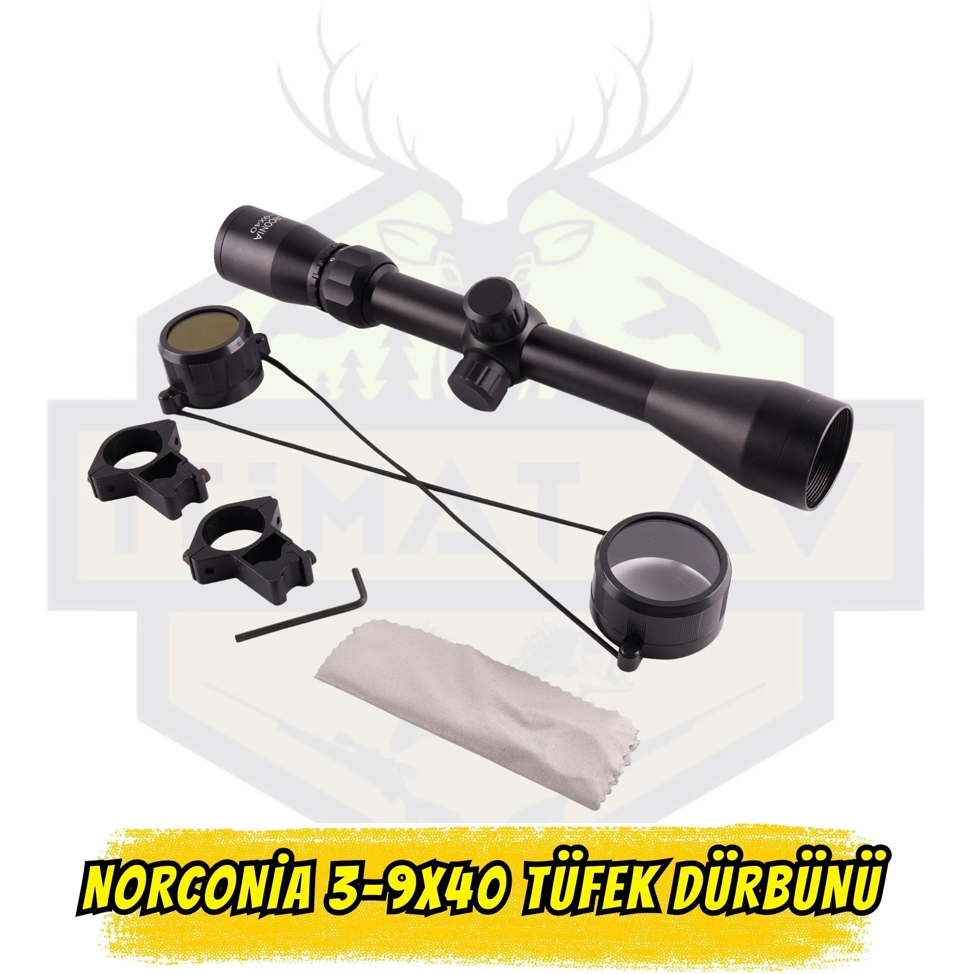 Norconia 3-9x40 Hassas Optik Tüfek Dürbünü (TD009-A)