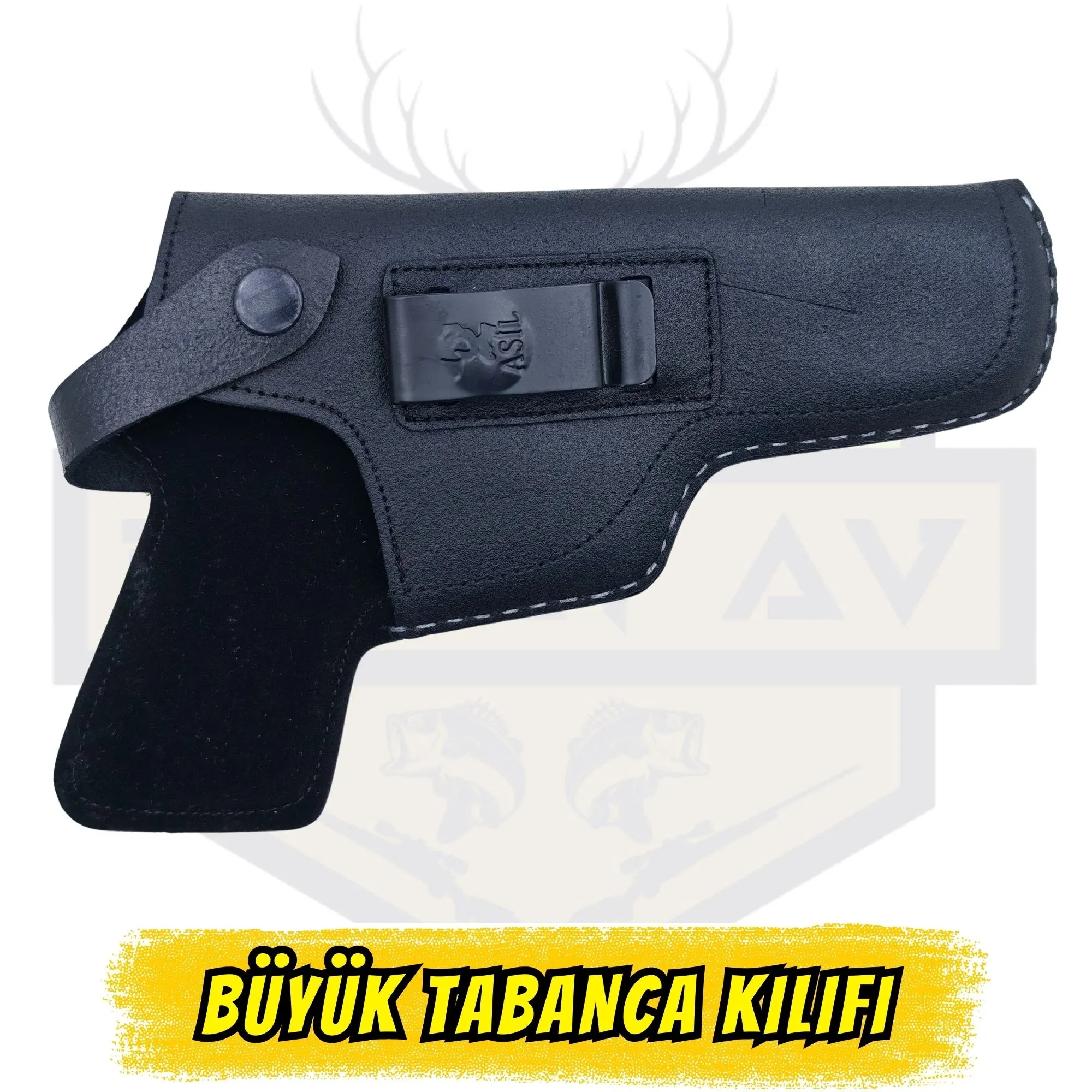 Büyük Boy Taktikal Siyah Tabanca Bel Kılıfı - Profesyonel Taşıma Sistemi