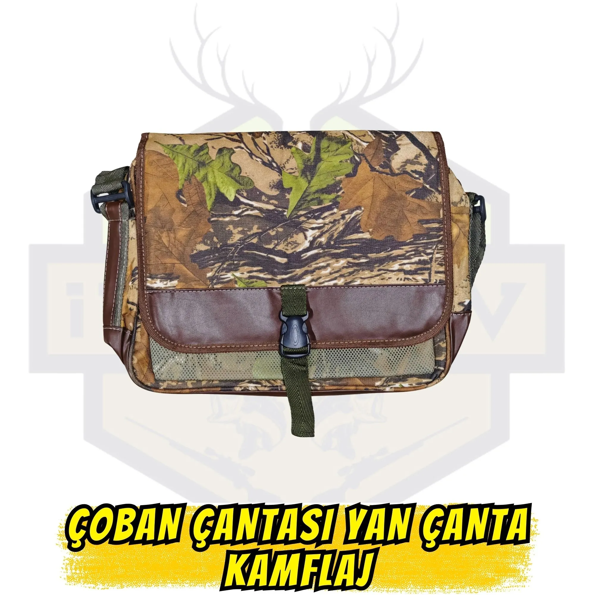 Kamuflaj Desenli Avcı Yan Çantası - Ergonomik Çoban Çantası Formu