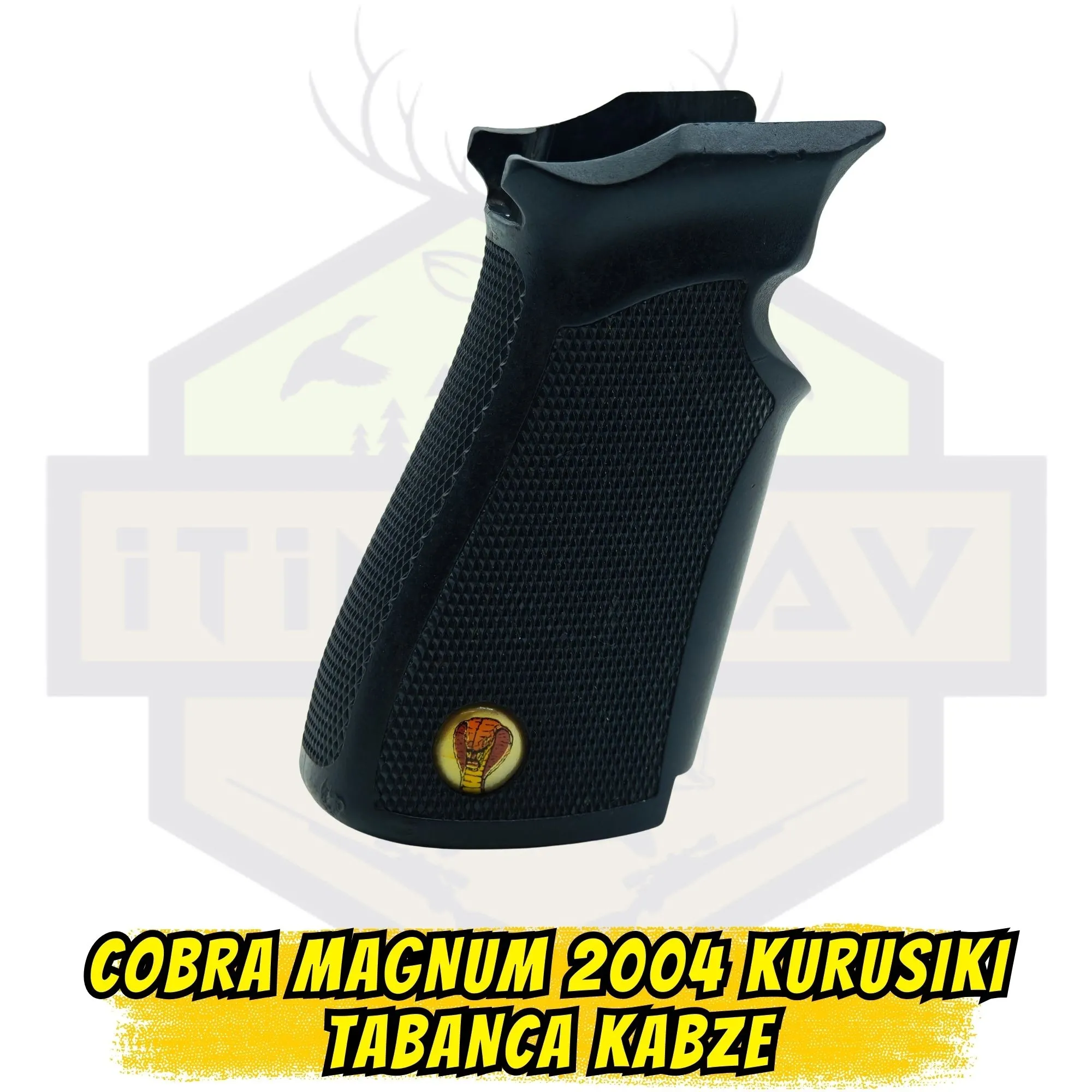 Cobra Magnum 2004 Kurusıkı Tabanca Kabze - Siyah Ergonomik Tutuş