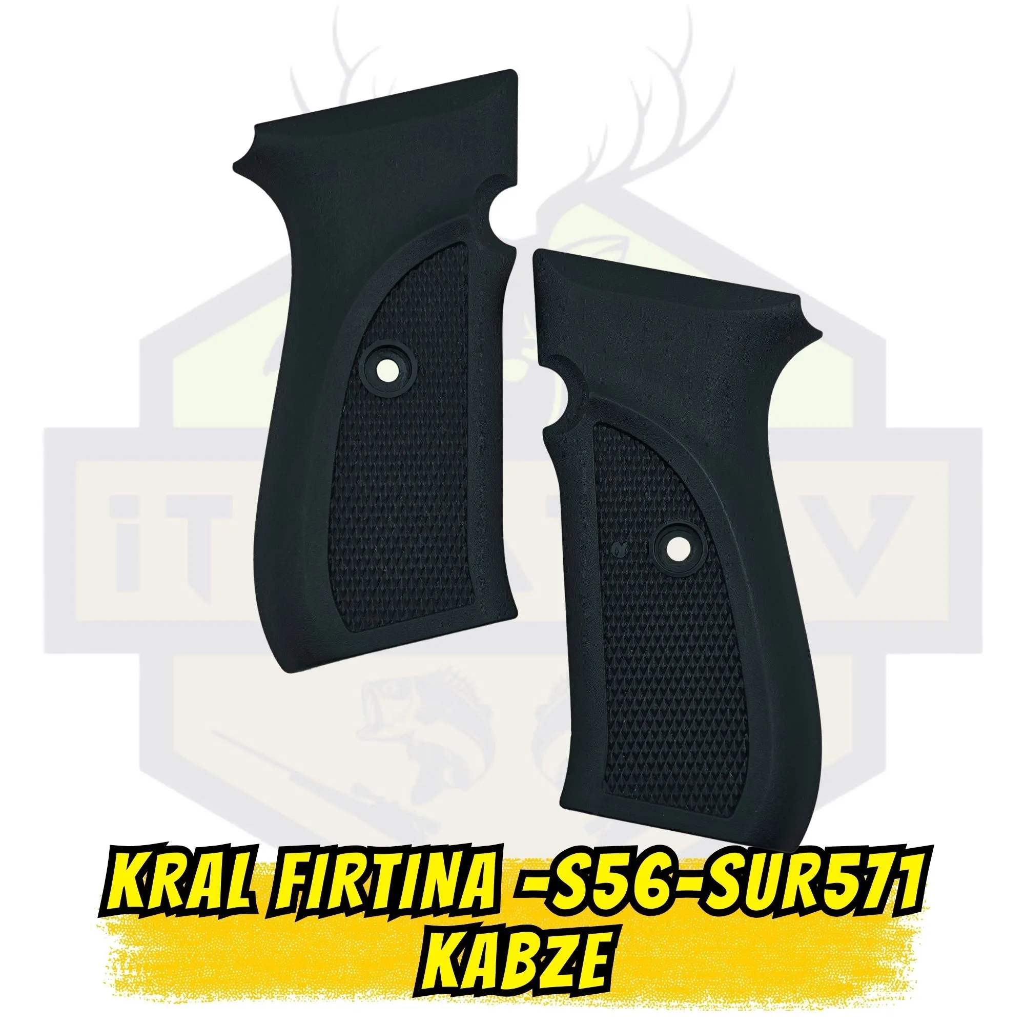 Kral Fırtına, Baredda S56 ve Sur 571 Uyumlu Kabze Seti - Siyah Taktik Tutuş