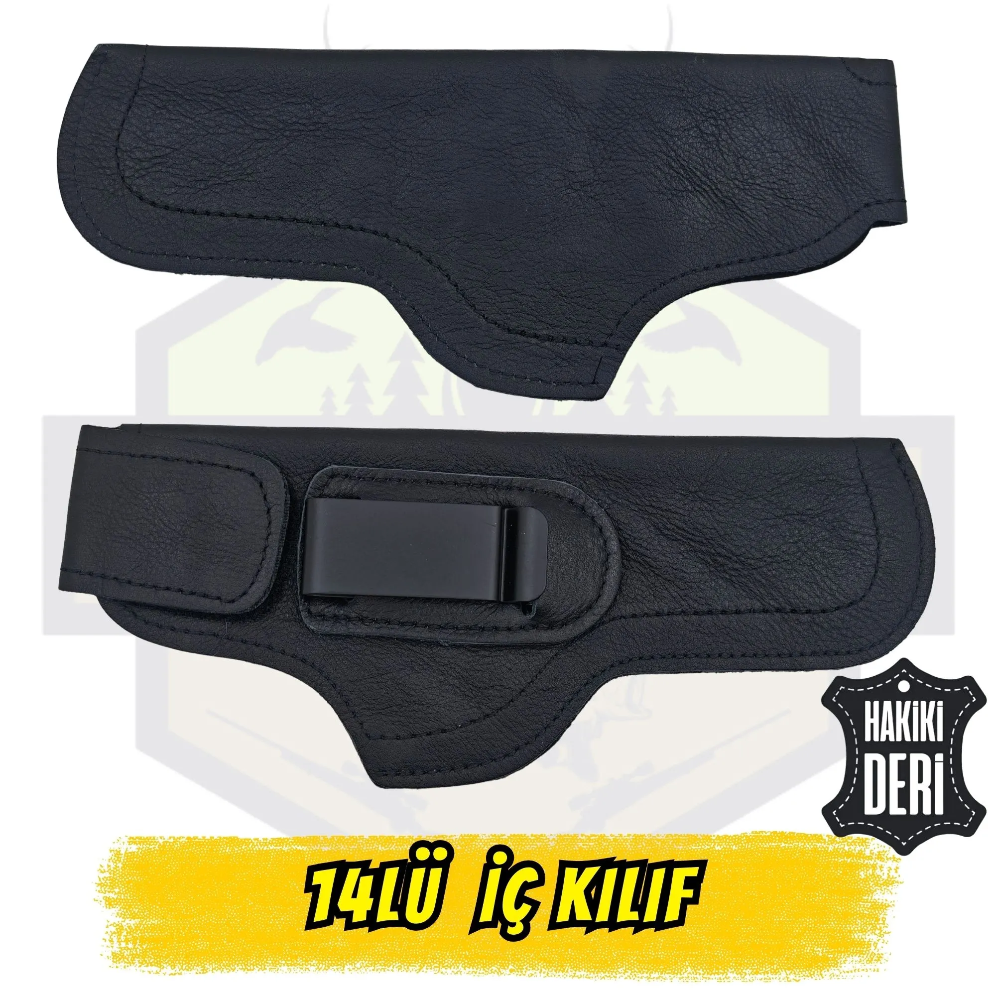 14’lü (Browning Hi-Power) Uyumlu Hakiki Yumuşak Deri İç Kılıf - Form Alan Premium PK-135