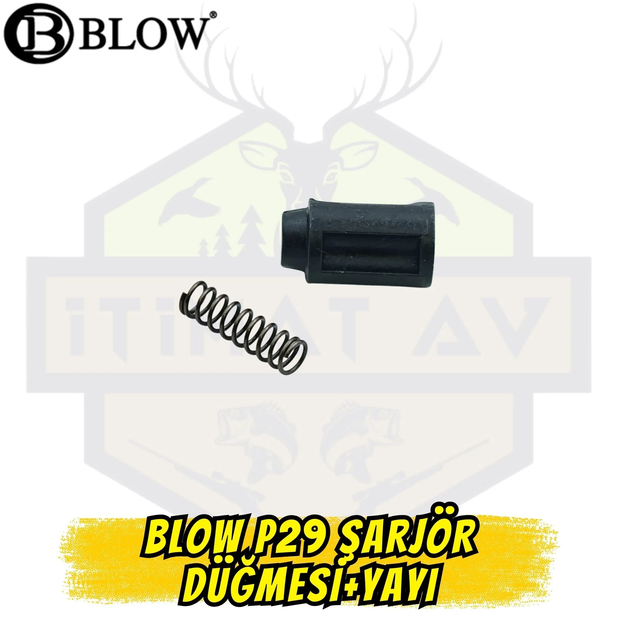 Blow P29 Kurusıkı Tabanca Şarjör Düğmesi (Mandalı) ve Yayı Seti - Orijinal