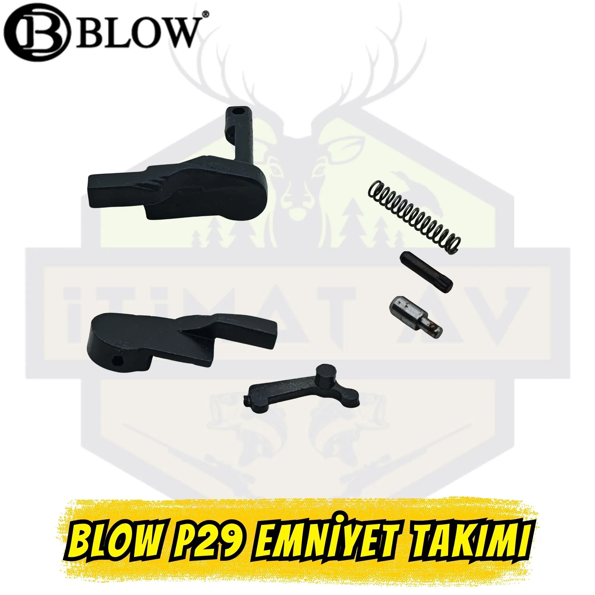 Blow P29 Kurusıkı Tabanca Emniyet Takımı - Orijinal (Mandal + Yay + Pim)