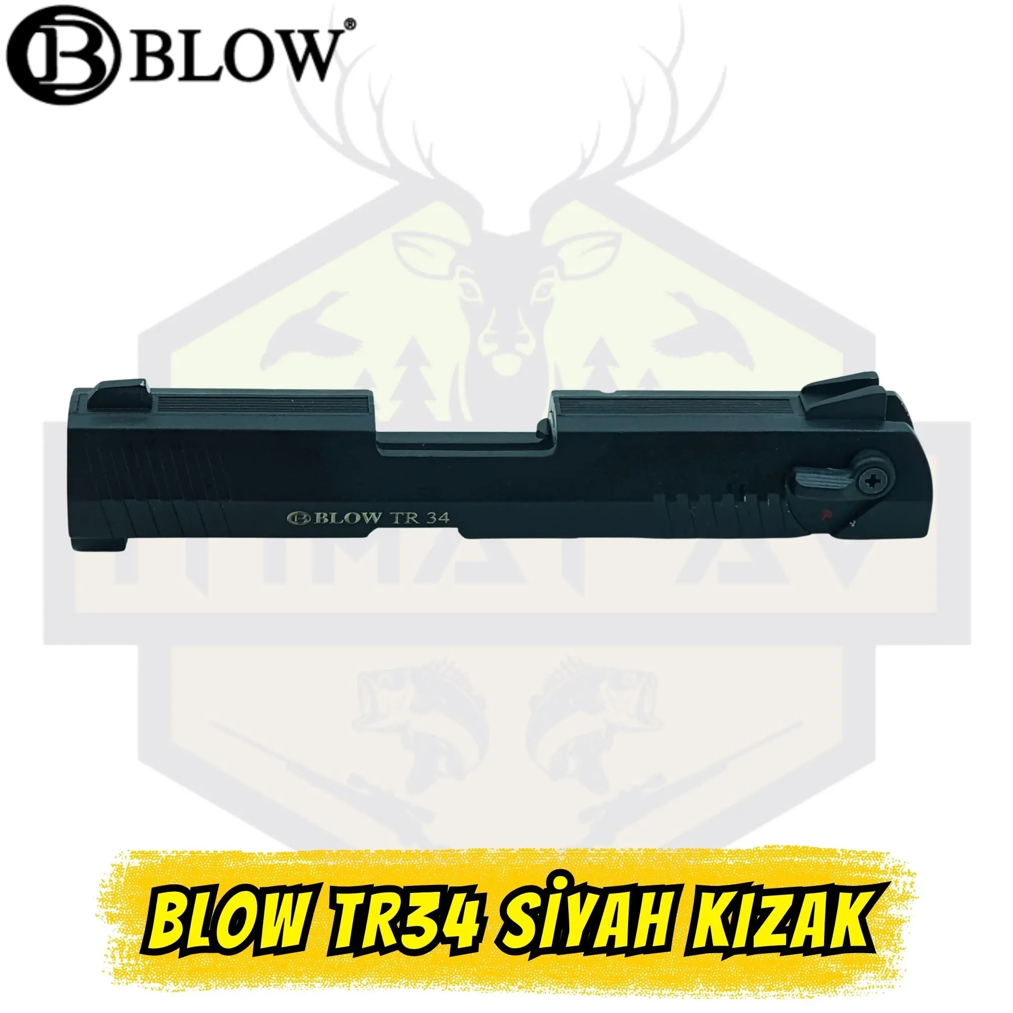 Blow TR34 Kurusıkı Tabanca Üst Kızak (Sürgü) - Mat Siyah Orijinal