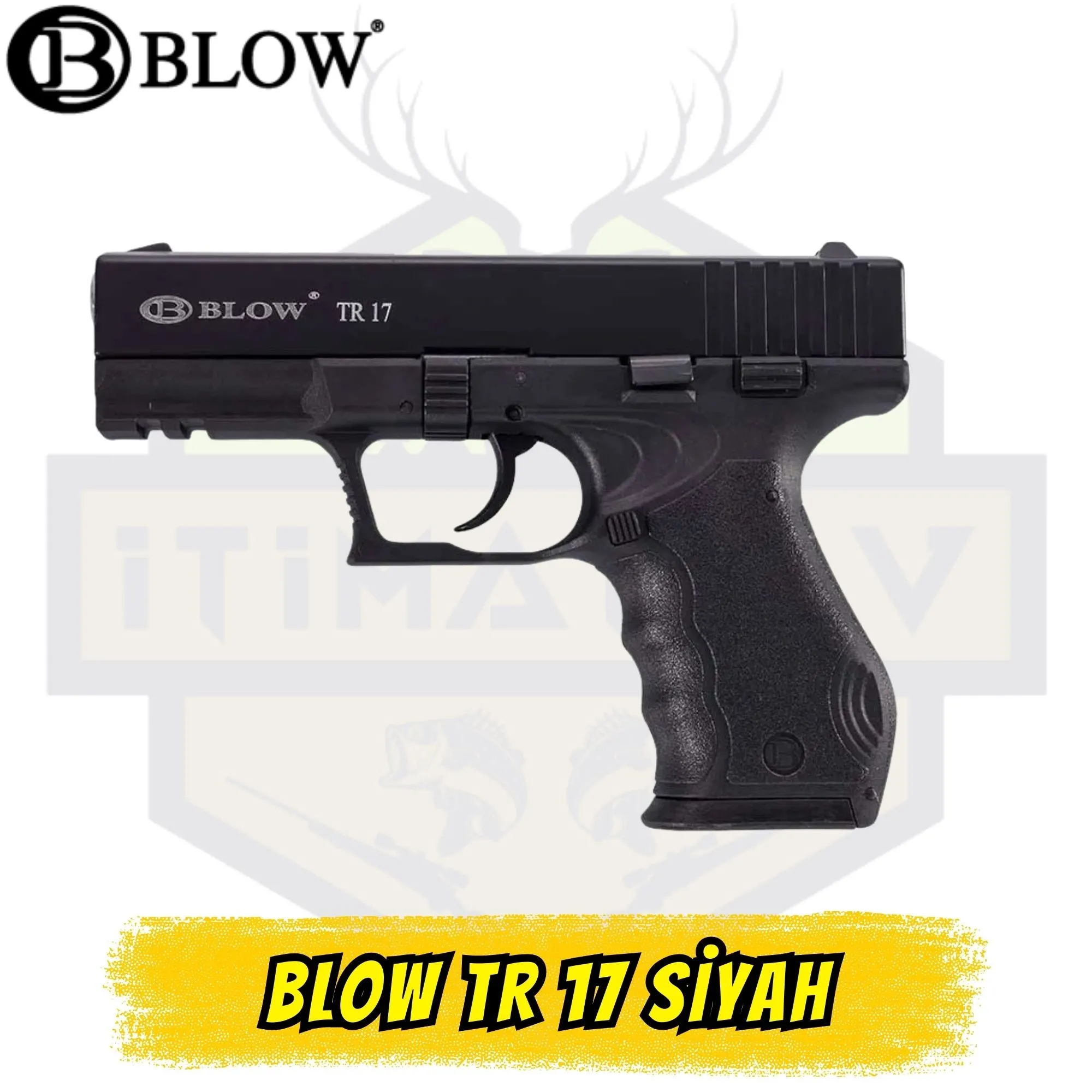 BLOW TR17 Kurusıkı Ses Tabancası Siyah