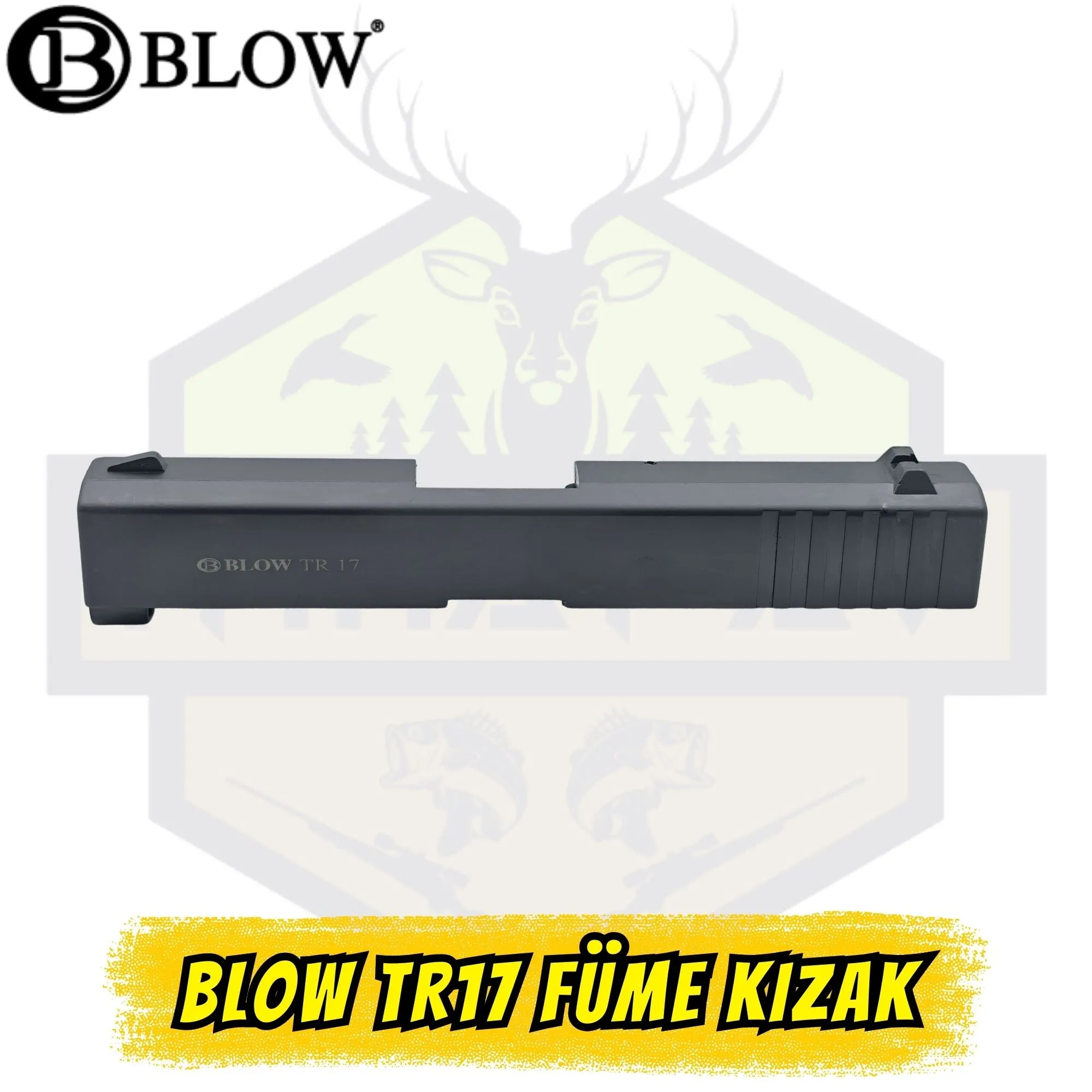 Blow TR17 Kurusıkı Tabanca Üst Kızak (Sürgü) - Füme (Gunmetal Grey) Orijinal