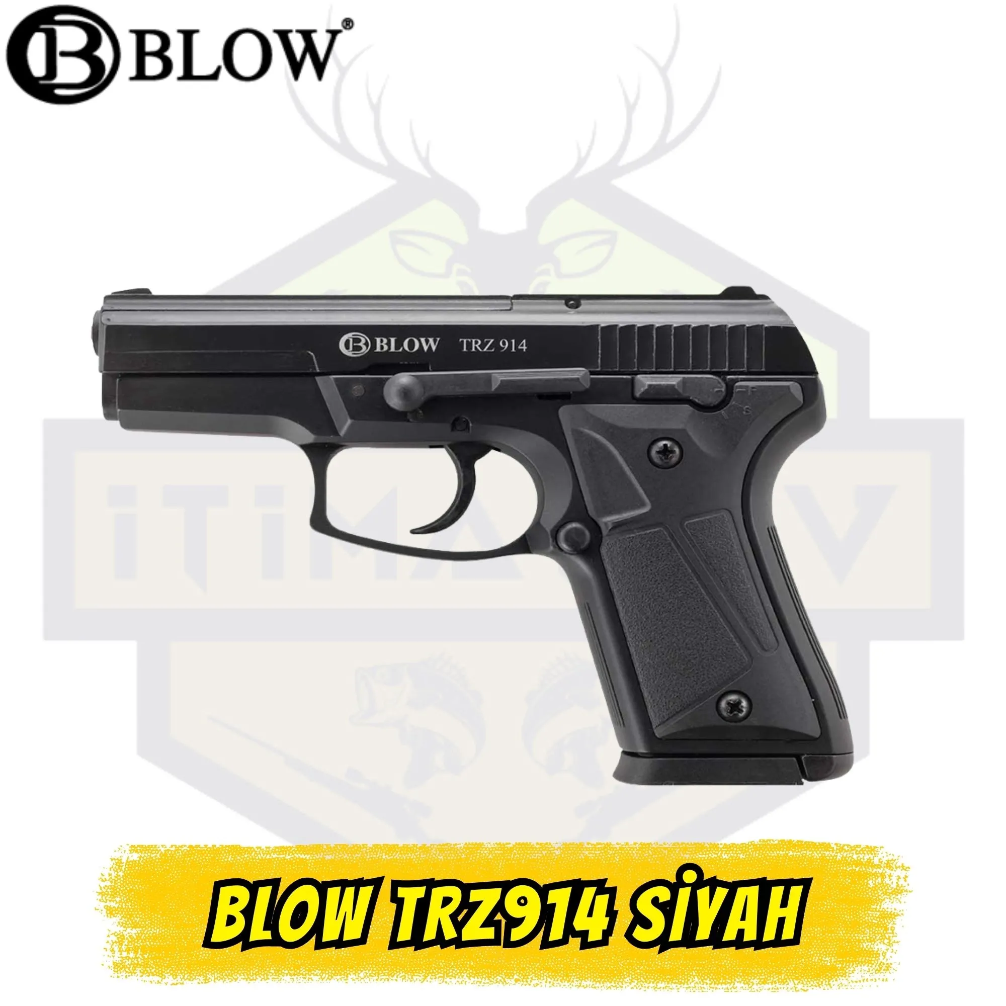 Blow TRZ914 Kurusıkı Tabanca - Mat Siyah (14+1 Kapasite)