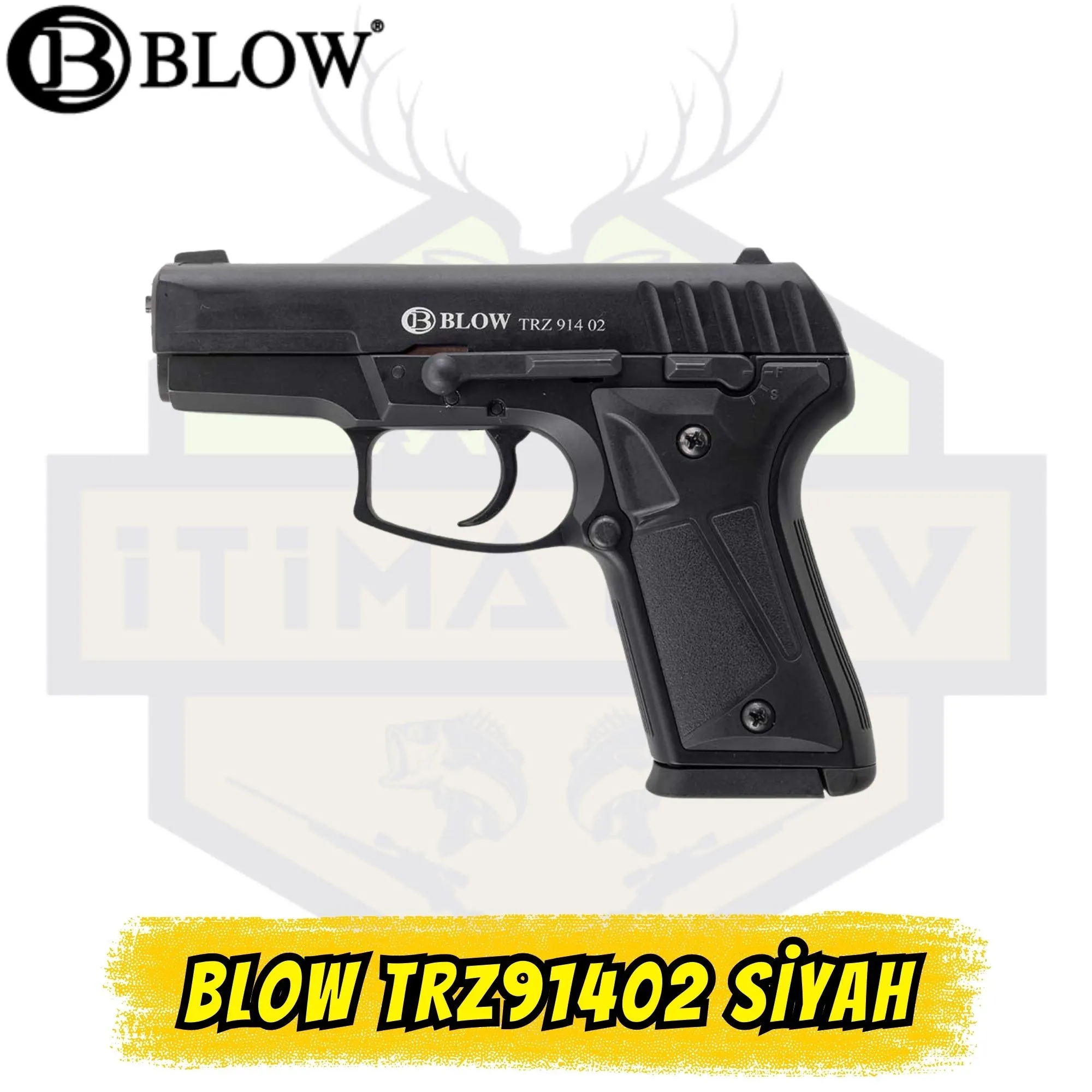 Blow TRZ91402 Kurusıkı Tabanca - Mat Siyah (Full Metal / 865 gr / 14+1)