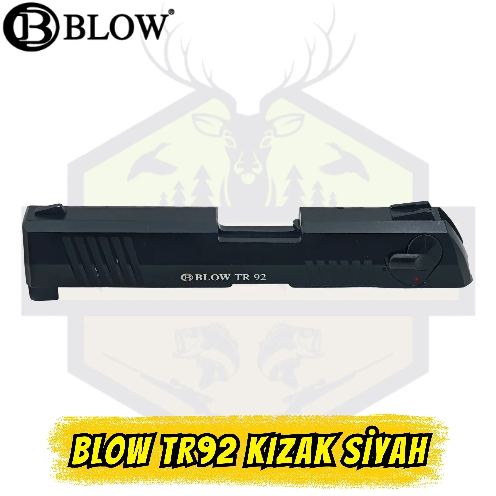Blow TR92 Kurusıkı Tabanca Üst Kızak (Sürgü) - Mat Siyah Orijinal