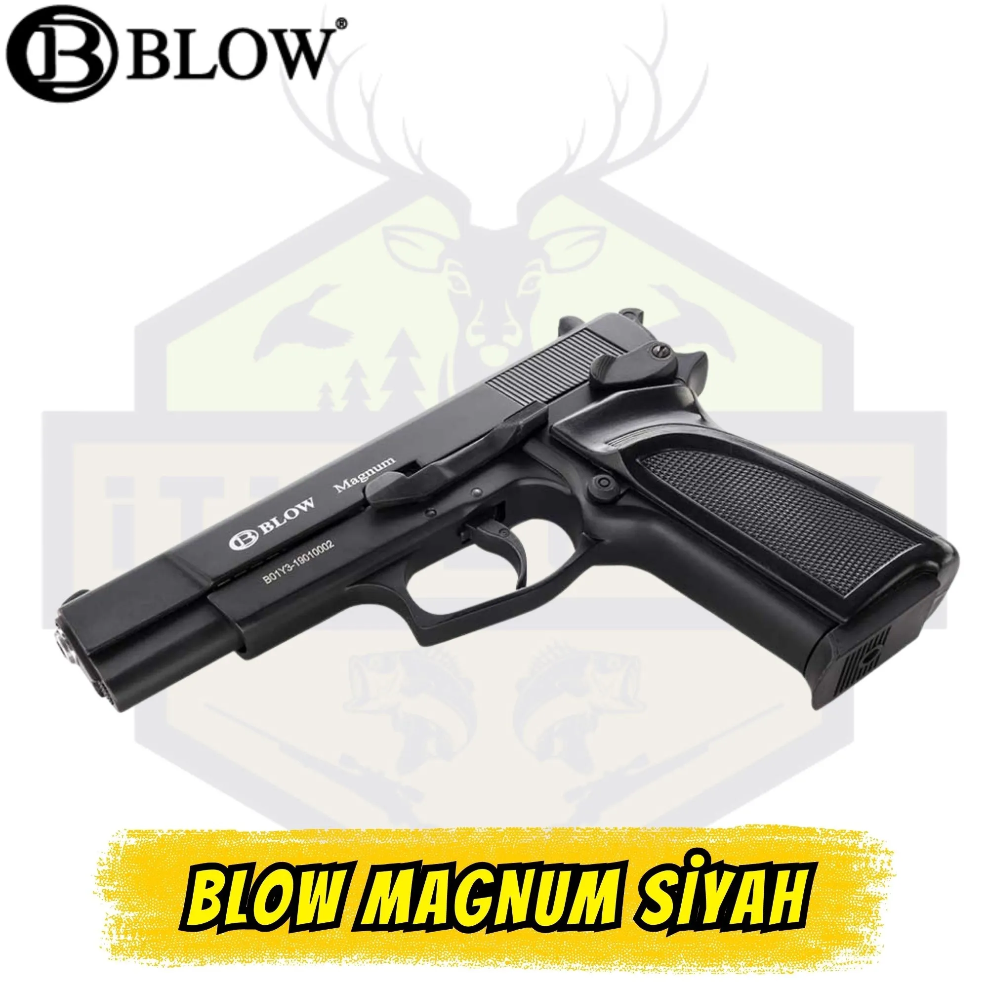 Blow Magnum Kurusıkı Tabanca - Mat Siyah (13+1 Kapasite / 779 gr)