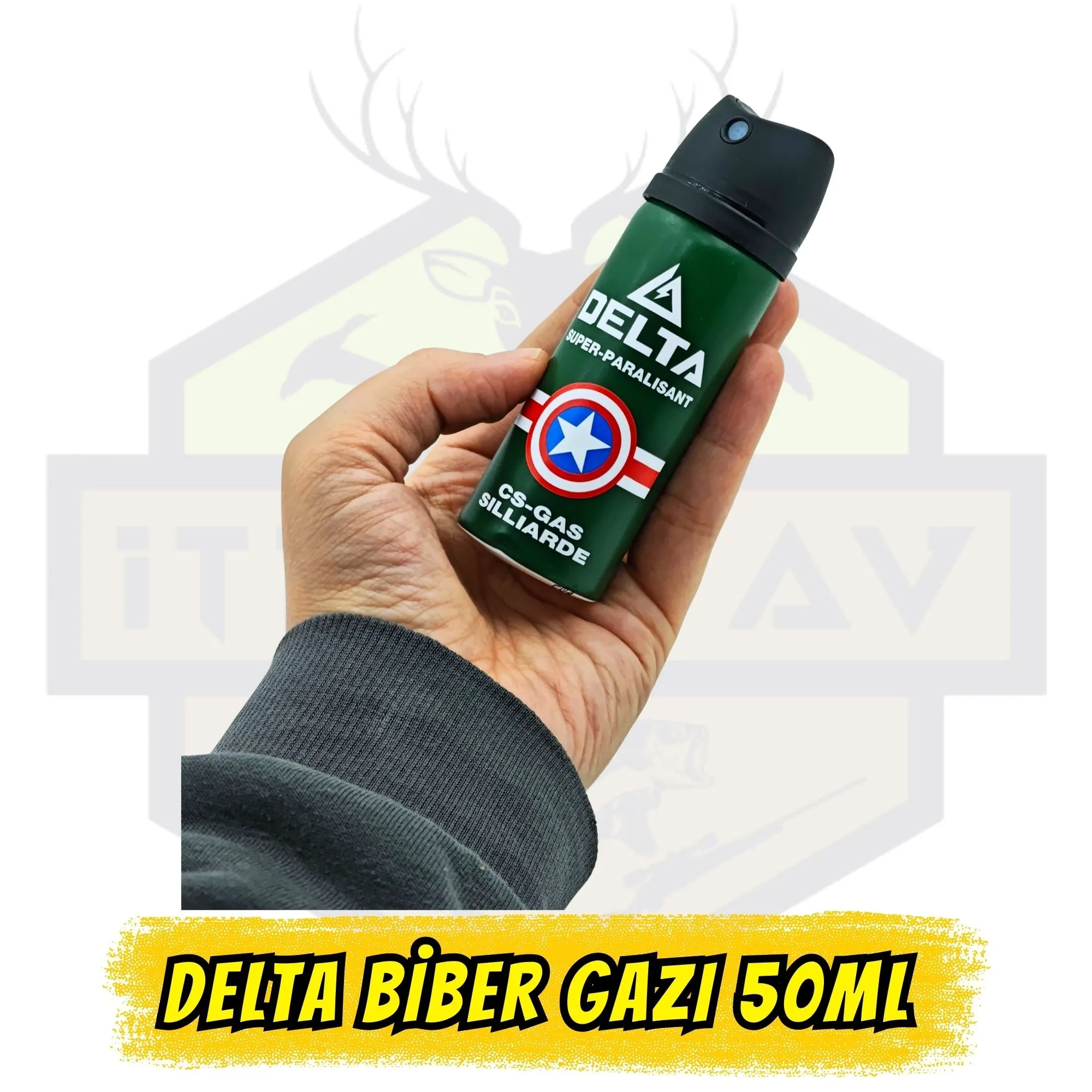 Delta Biber Gazı 50ml - CS Gazlı Profesyonel Kişisel Savunma Spreyi