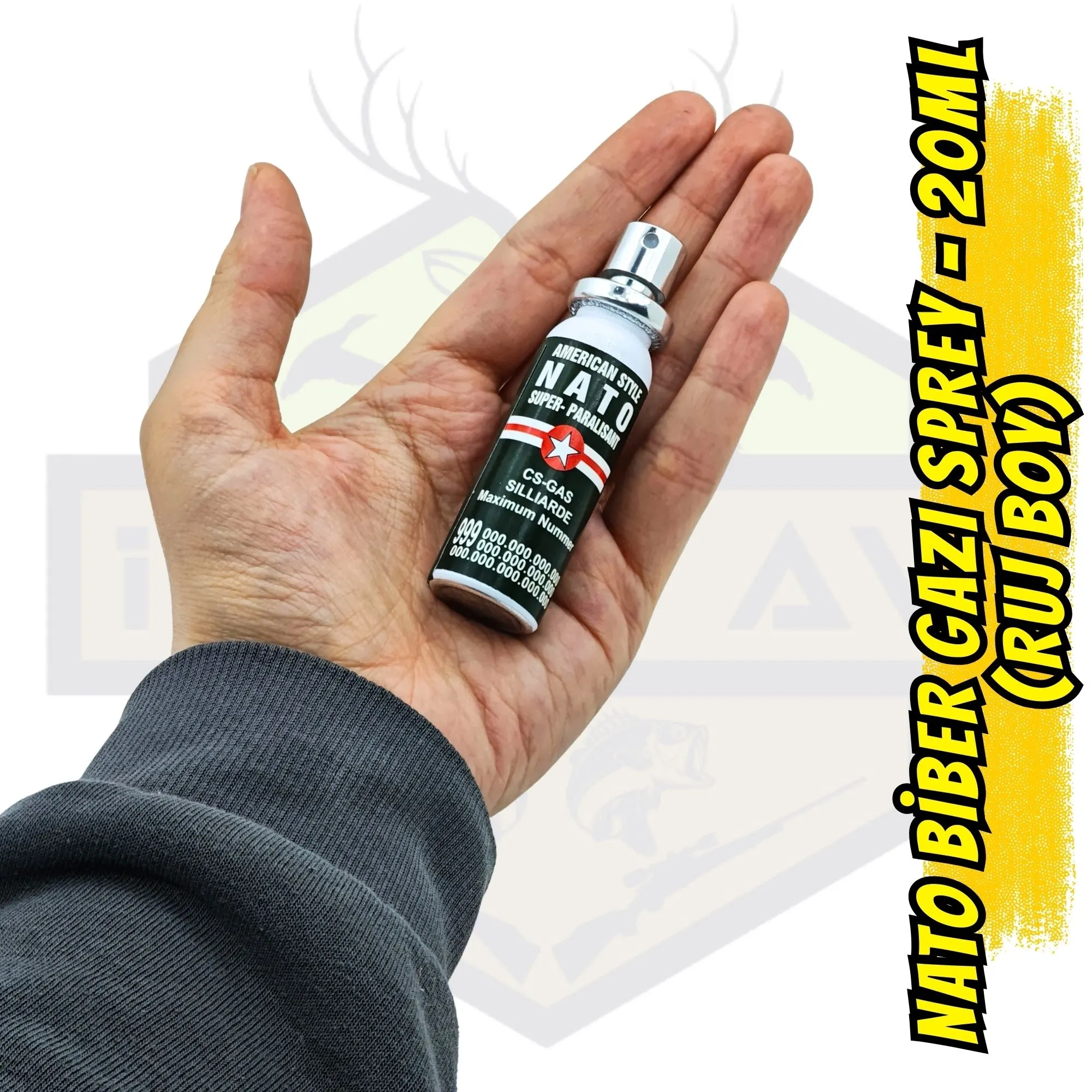 NATO Biber Gazı Sprey 20ml (Ruj Boy) – Ultra Kompakt Kişisel Savunma Spreyi