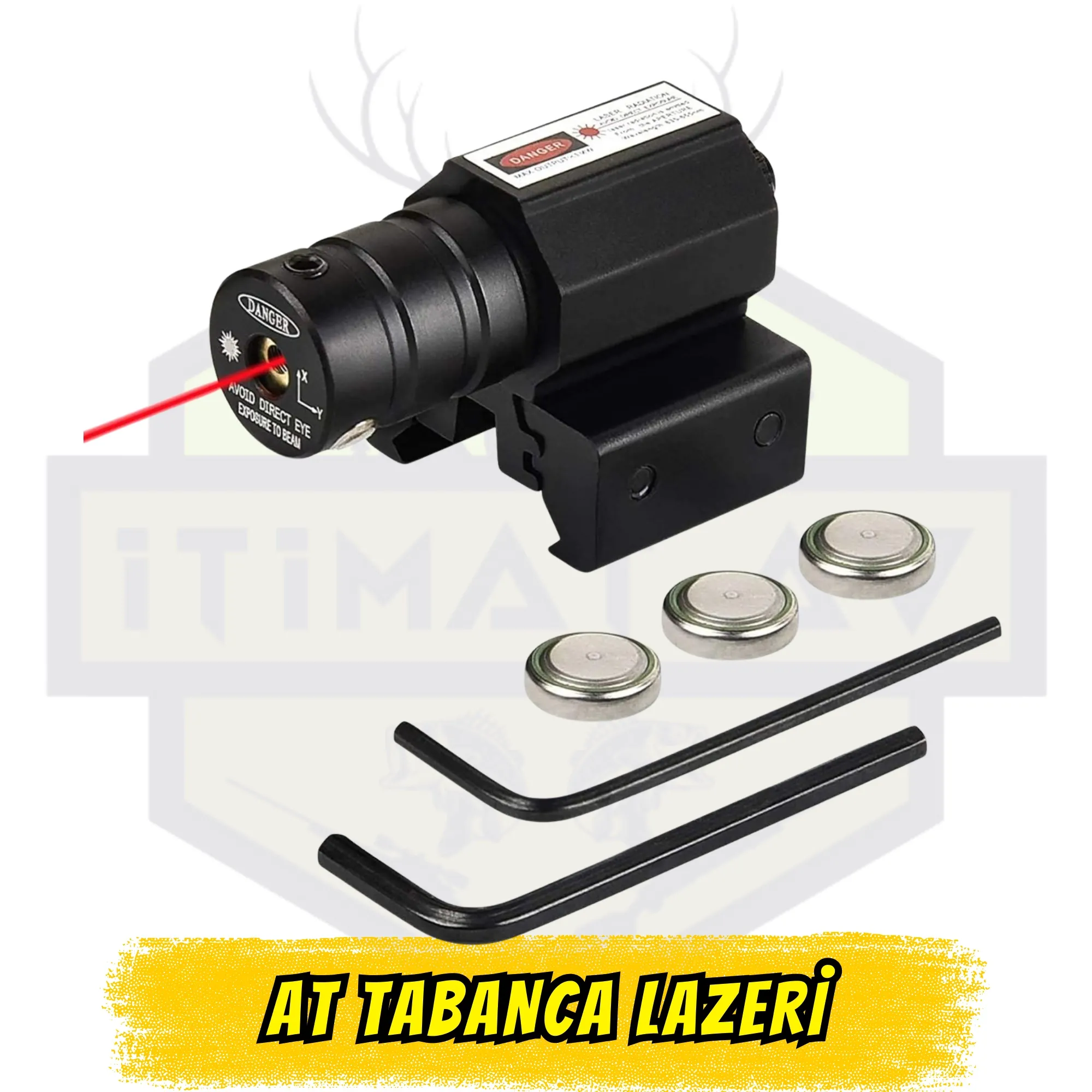 AT Taktik Kompakt Tabanca Lazeri - 22mm Pikatin Ray Uyumlu Metal Gövde