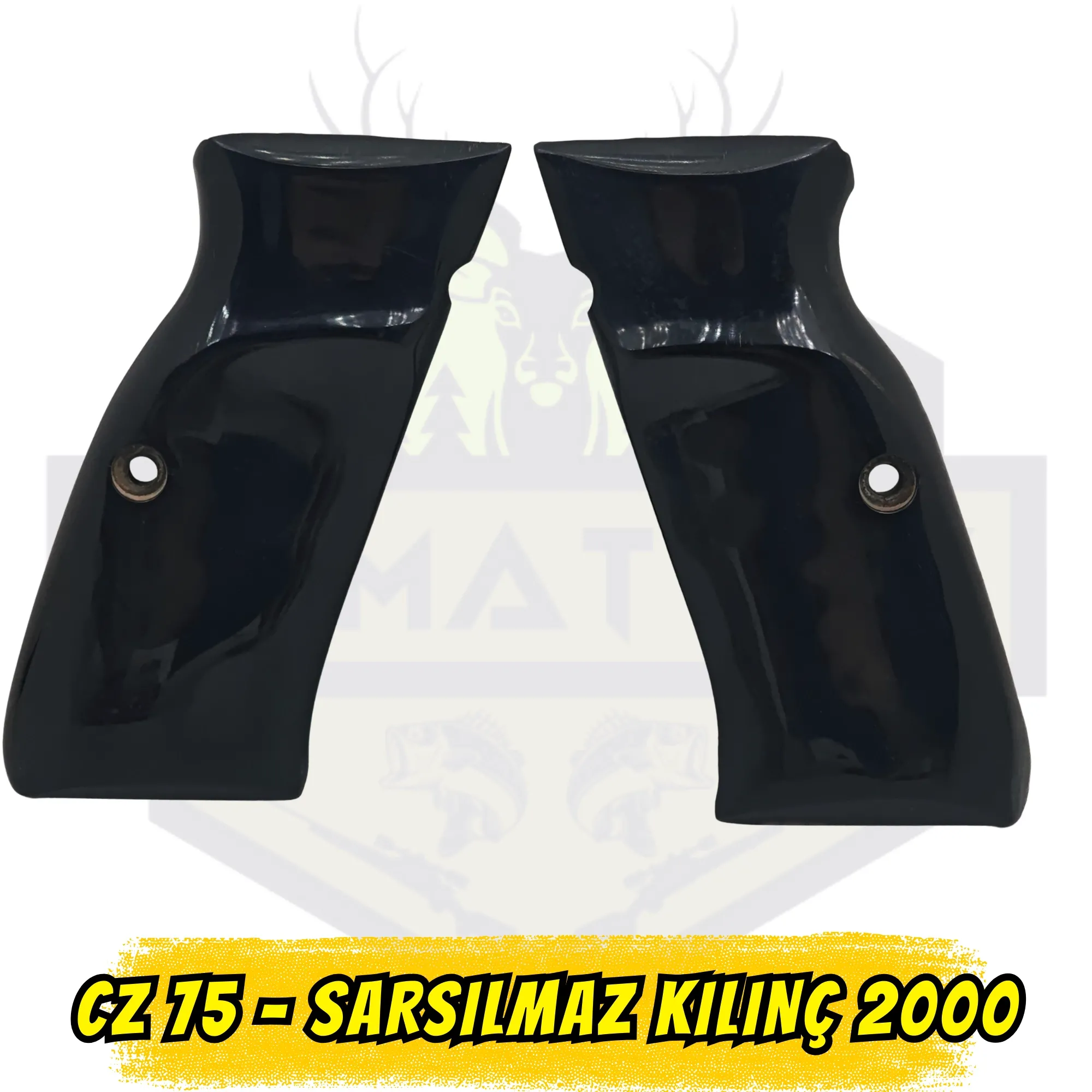 CZ 75 / Sarsılmaz Kılınç 2000 Siyah Pleksi Düz Kabze - Piano Black Taktik Seri