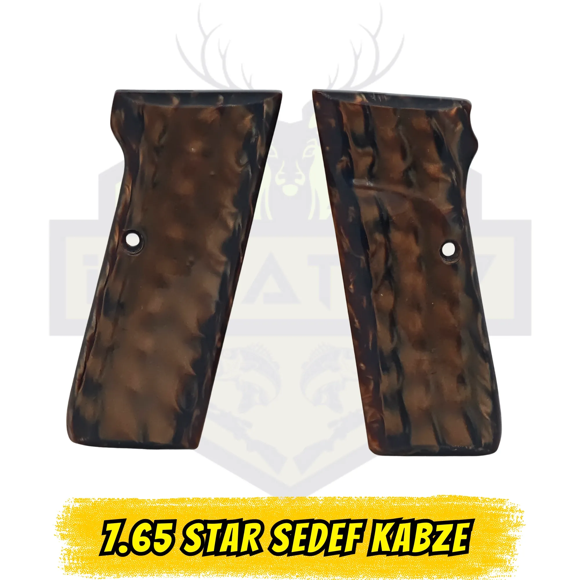 7.65 Star (Model S / Model SS) Uyumlu Kahverengi Sedef Kabze - Premium Seri