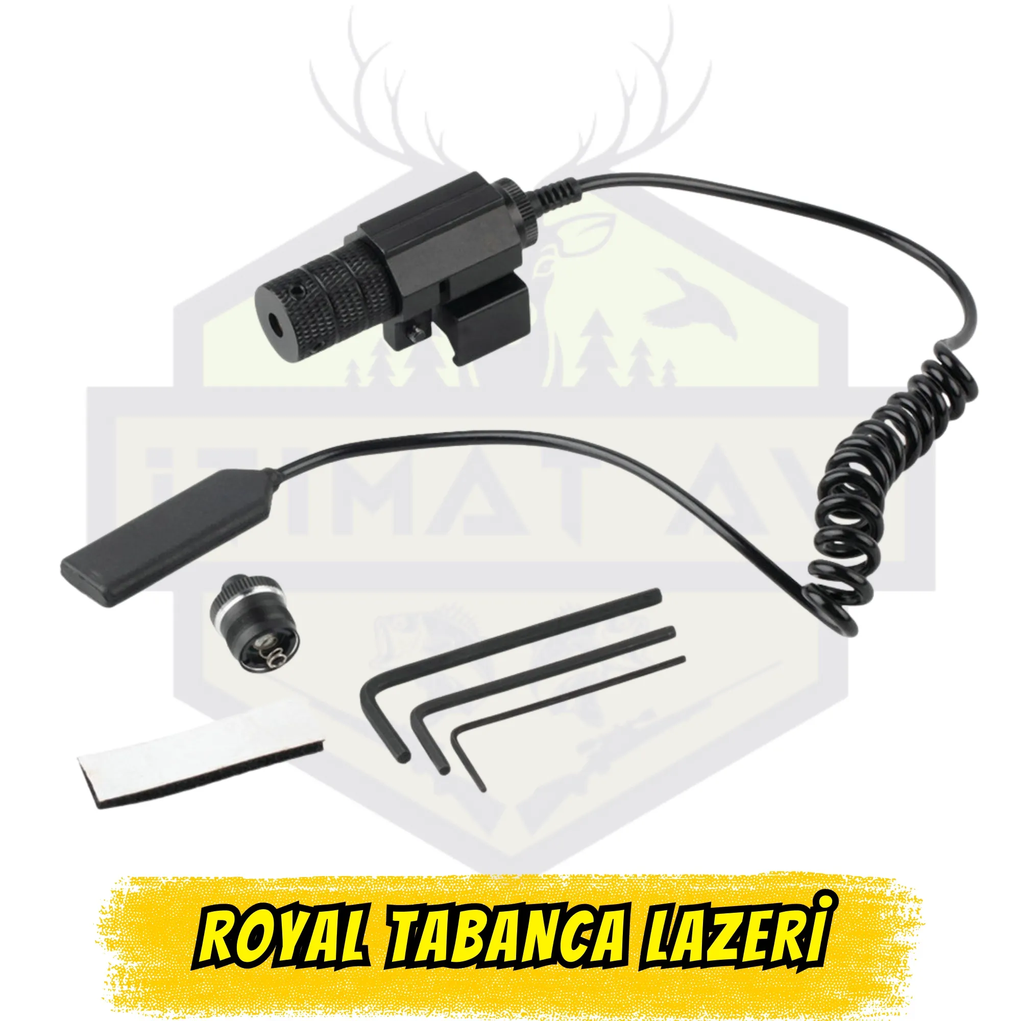 Professional Tactical Red Laser Sight - Uzaktan Basınç Anahtarlı ve Ray Uyumlu