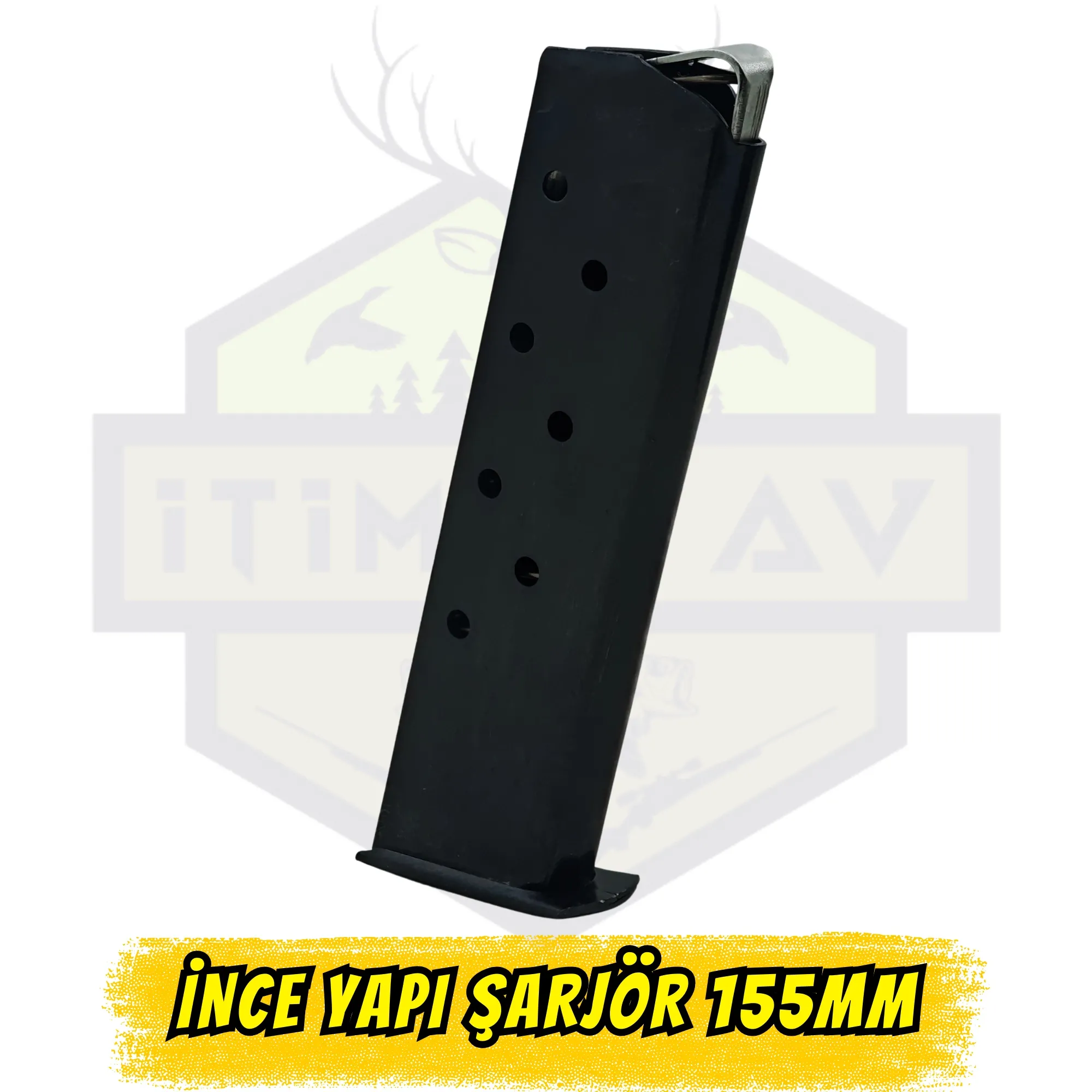 9mm İnce  Deliksiz Yedek Şarjör - 115mm
