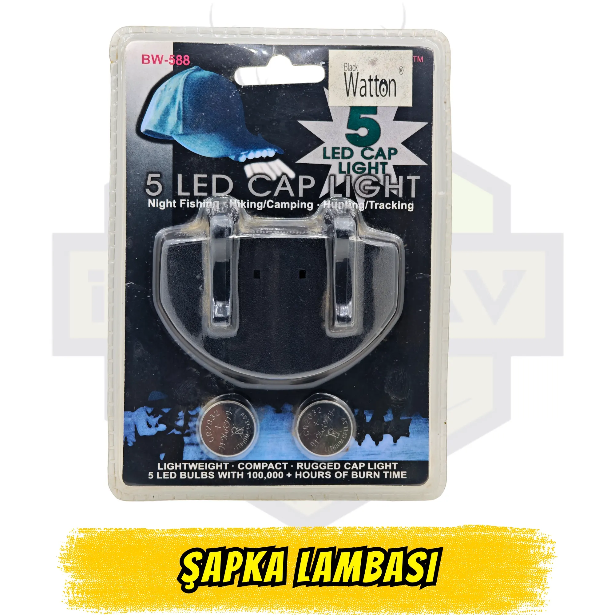 Universal Klipsli Şapka Siperlik Lambası - Ultra Hafif 5-LED Taktik Seri