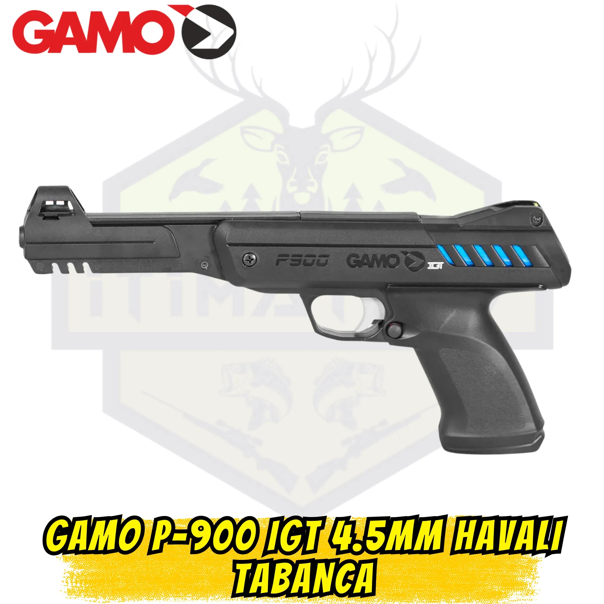 Gamo P-900 IGT 4.5mm Kırmalı Havalı Tabanca - Gaz Pistonlu Yeni Nesil Teknoloji