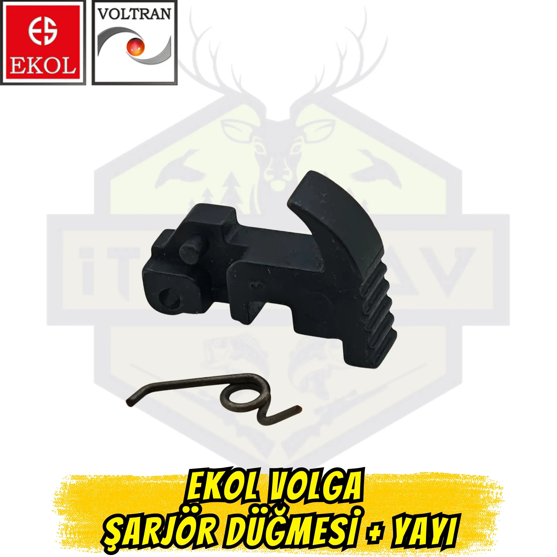 Ekol Volga Şarjör Düğmesi ve Yayı Seti - Orijinal Şarjör Kilidi