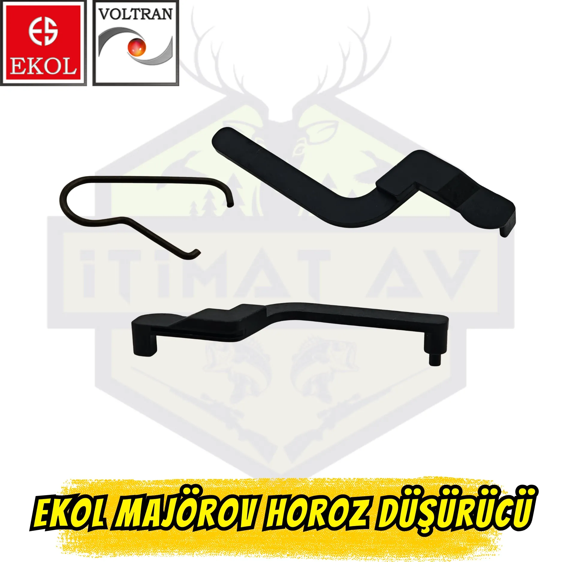 Ekol Majorov Orijinal Horoz Düşürücü (Emniyet Mandalı) - Siyah Metal