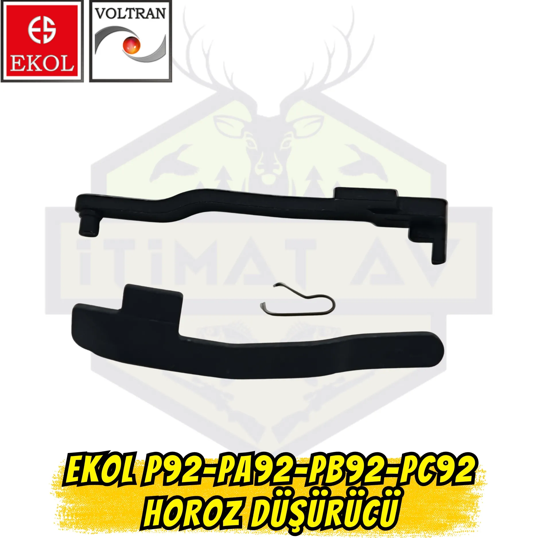 Ekol P92, PA92, PB92 & PC92 Orijinal Tetik Kolu ve Horoz Düşürücü Seti (Yaylı)