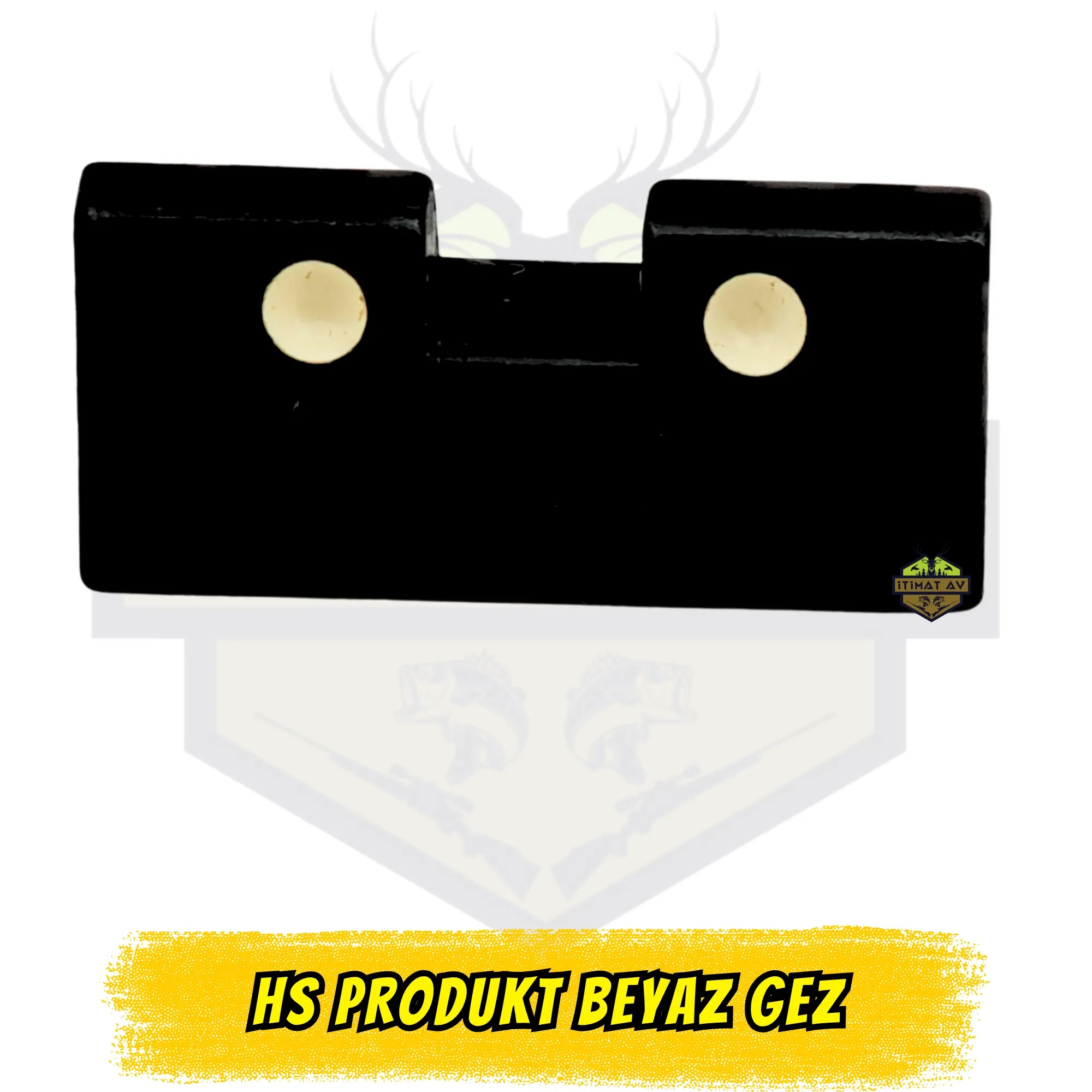 HS Produkt Uyumlu Beyaz Noktalı Gez - Çelik Arka Nişangah