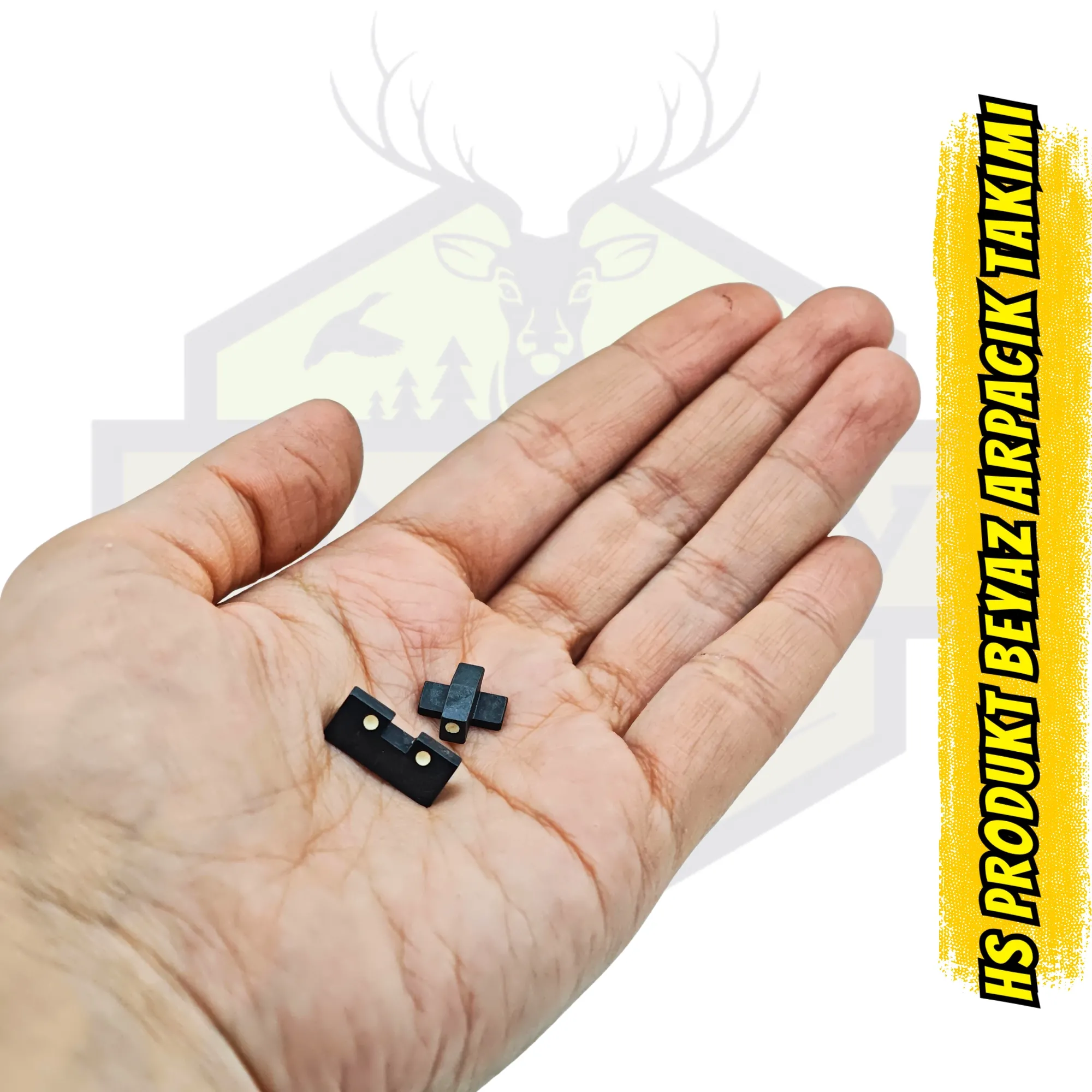 HS Produkt Tüm Modellerle Uyumlu Beyaz Noktalı Gez Arpacık Takımı - Çelik Set