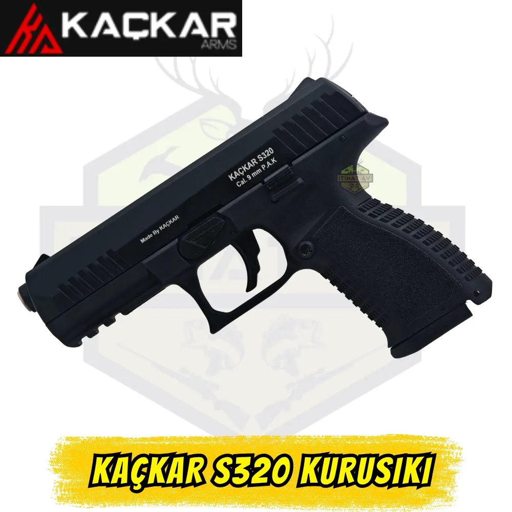 Kaçkar Arms S320 Kuru Sıkı Tabanca - 17+1 Yüksek Kapasite (9mm P.A.K.)