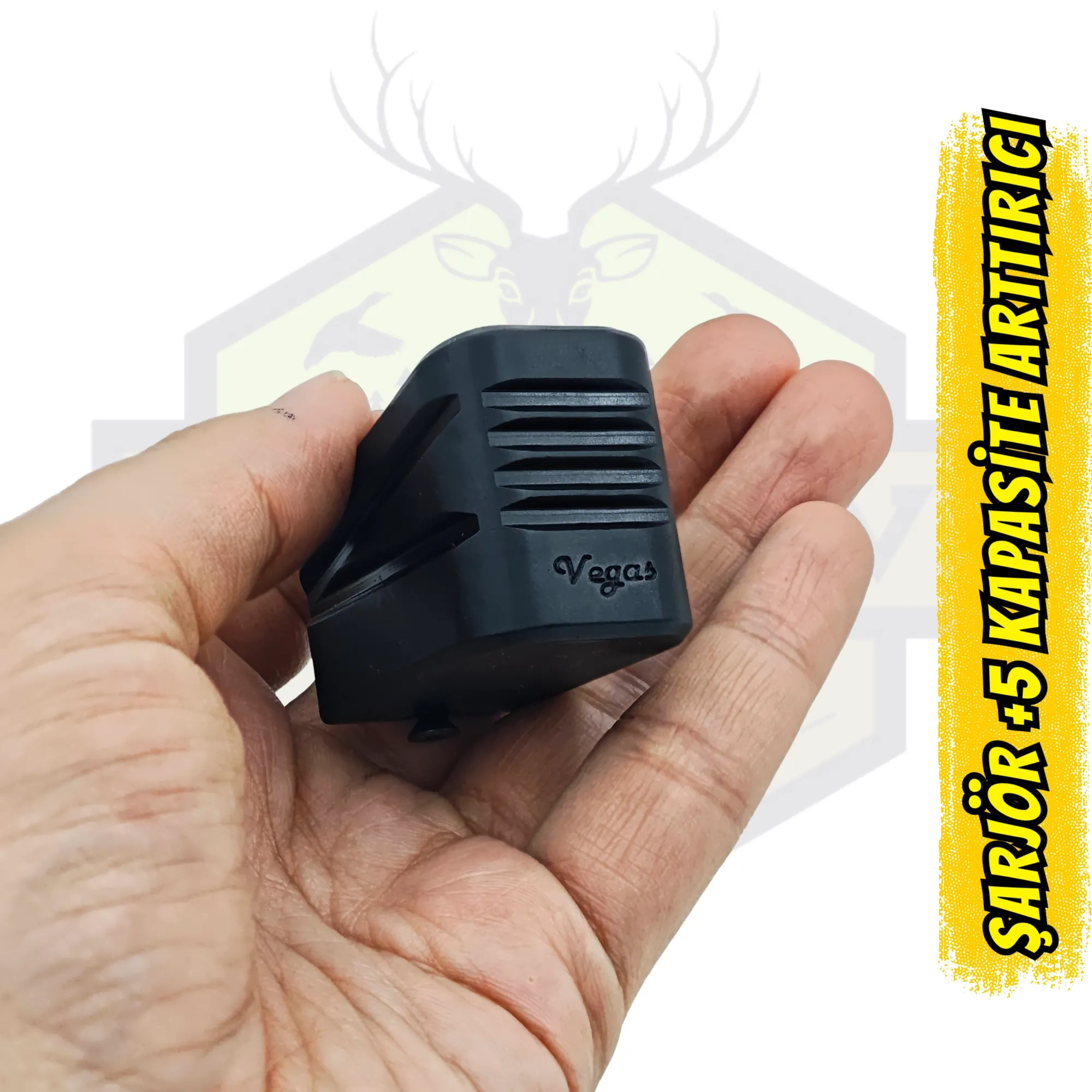 Vegas +5 Kapasite Arttırıcı Metal Şarjör Uzatma - Taktik Seri (SAR9 Hariç)