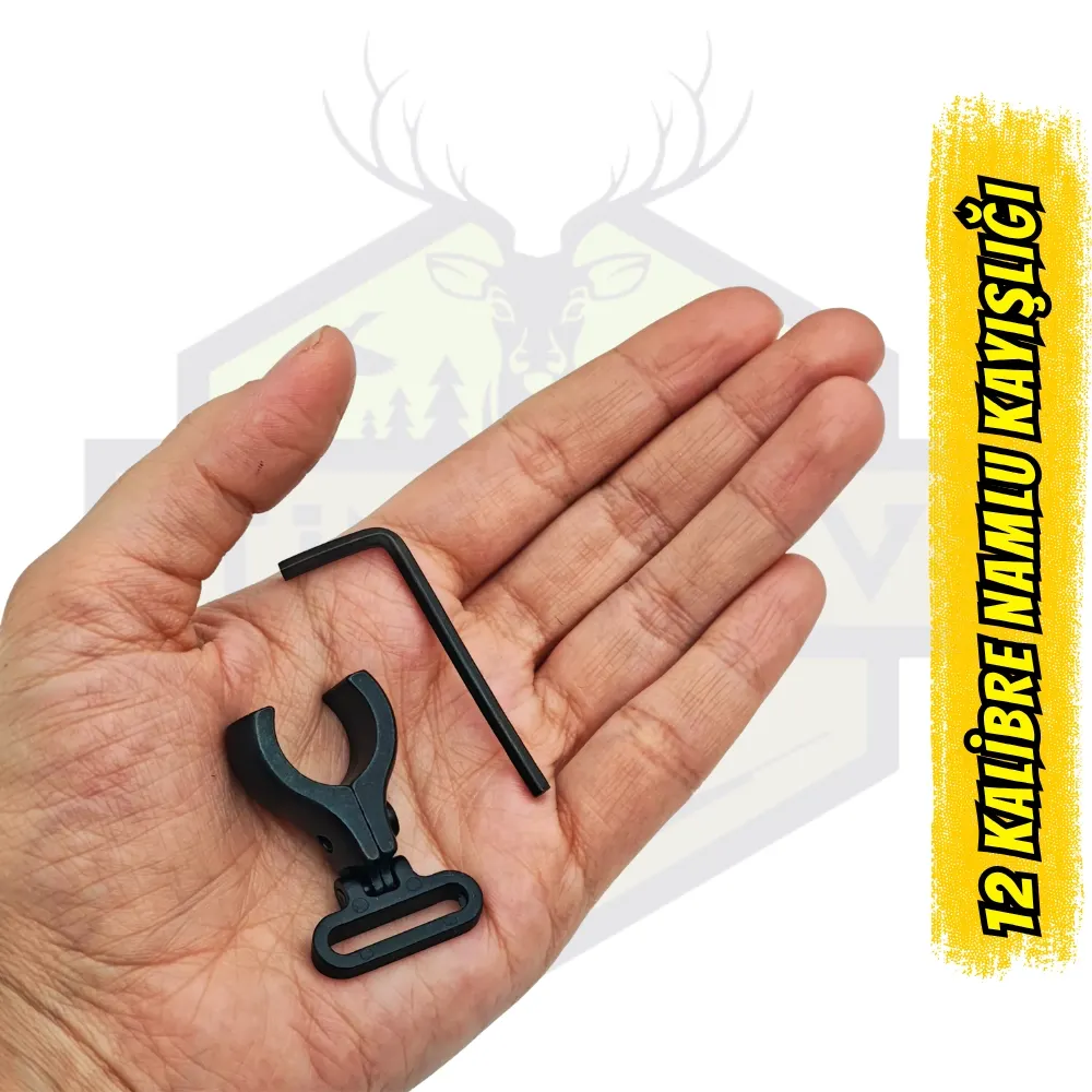 12 Kalibre Namlu Kayışlığı Monte Aparatı - Sapan Bağlantı Kelepçesi