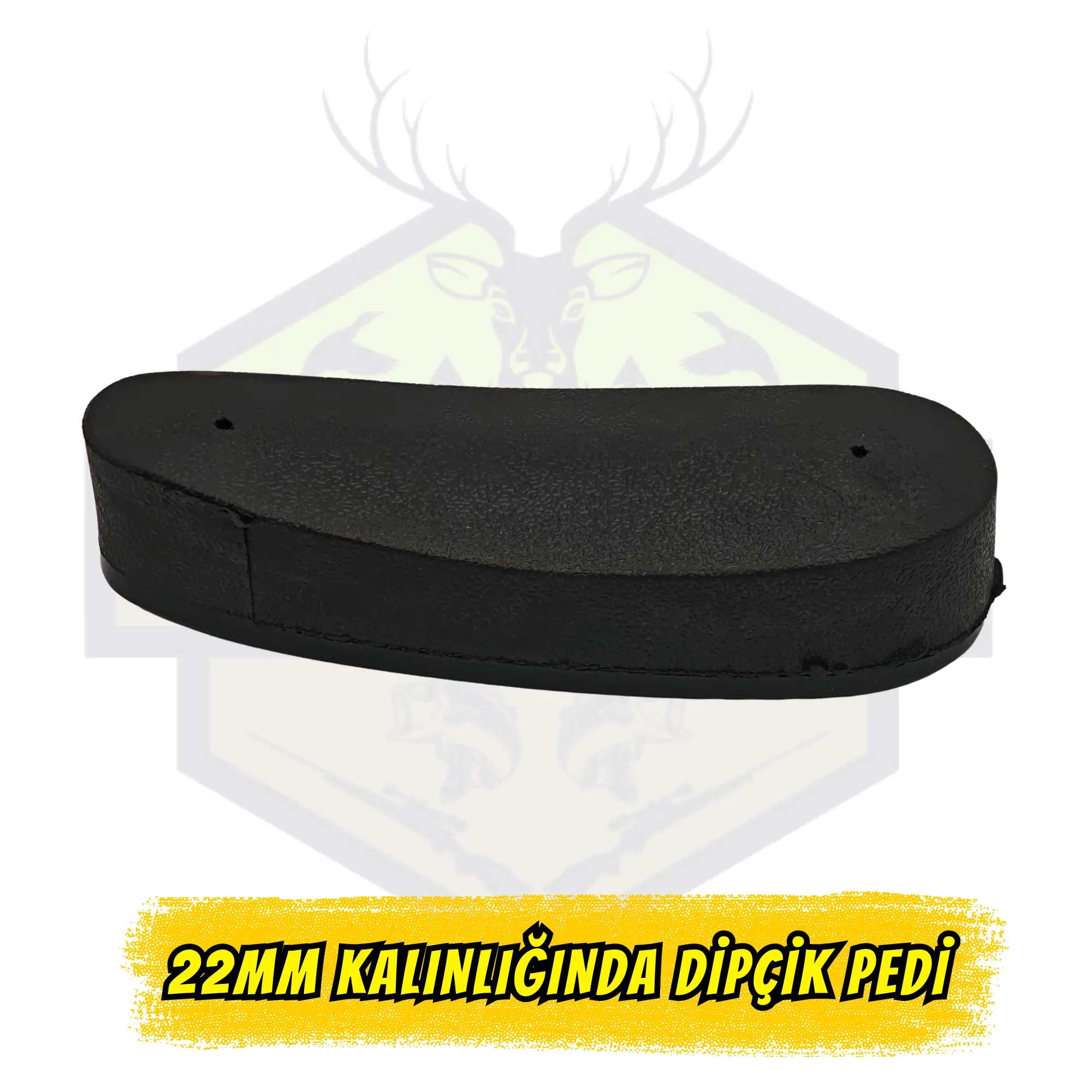 22mm Kalın Tip Konfor Dipçik Pedi - Maksimum Geri Tepme Sönümleyici Kundak Arkalığı