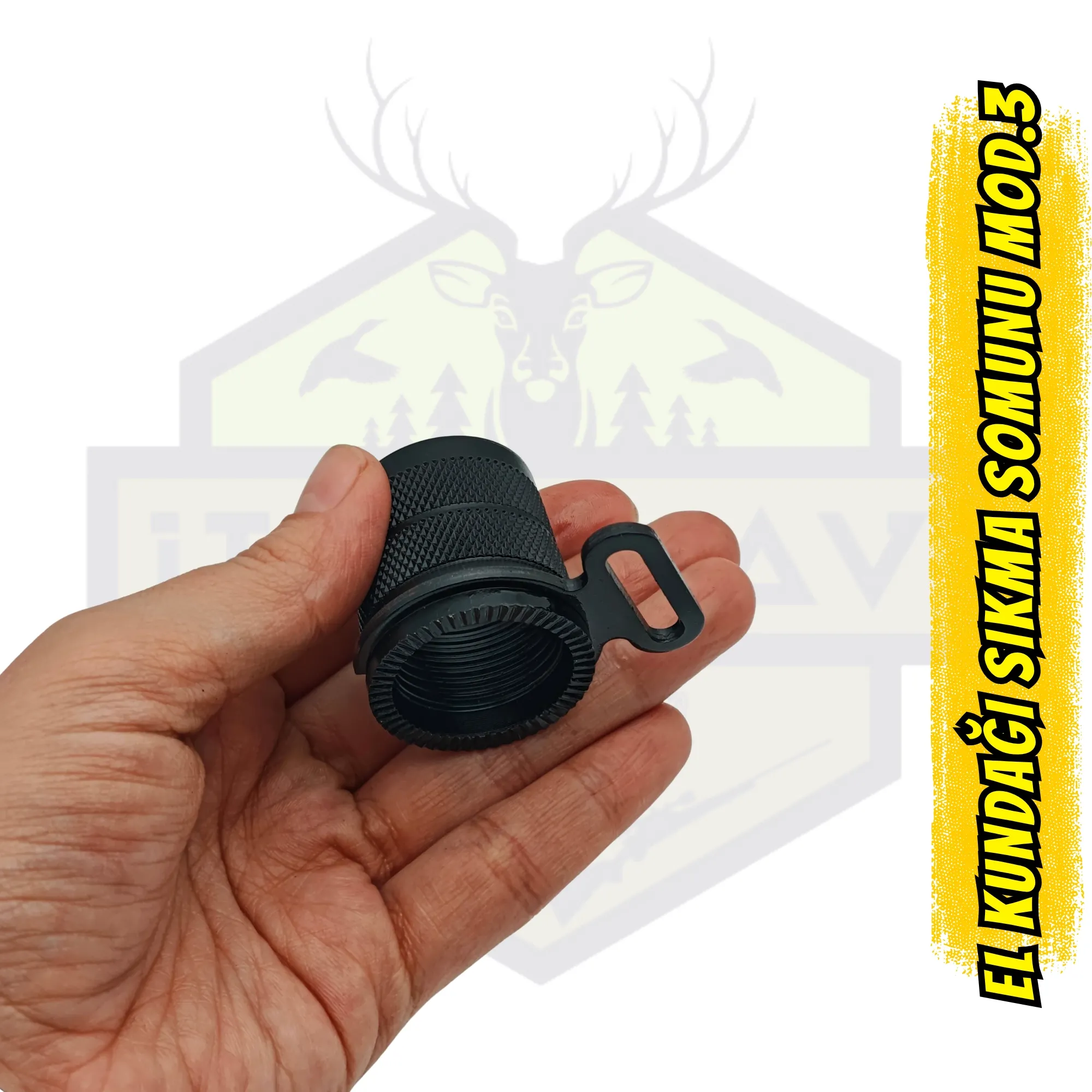 7+1 Otomatik Tüfek El Kundağı Sıkma Somunu - Model 3 (Taktik Tip)