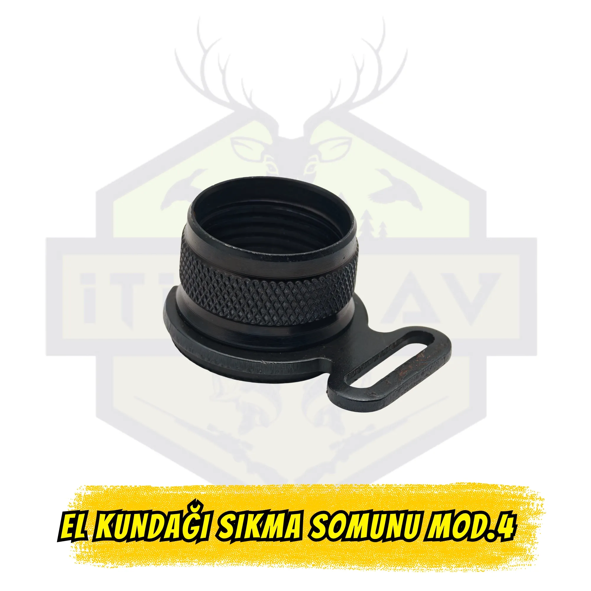 7+1 Otomatik Tüfek El Kundağı Sıkma Somunu - Model 4 (Derin Kanallı Endüstriyel Tip)