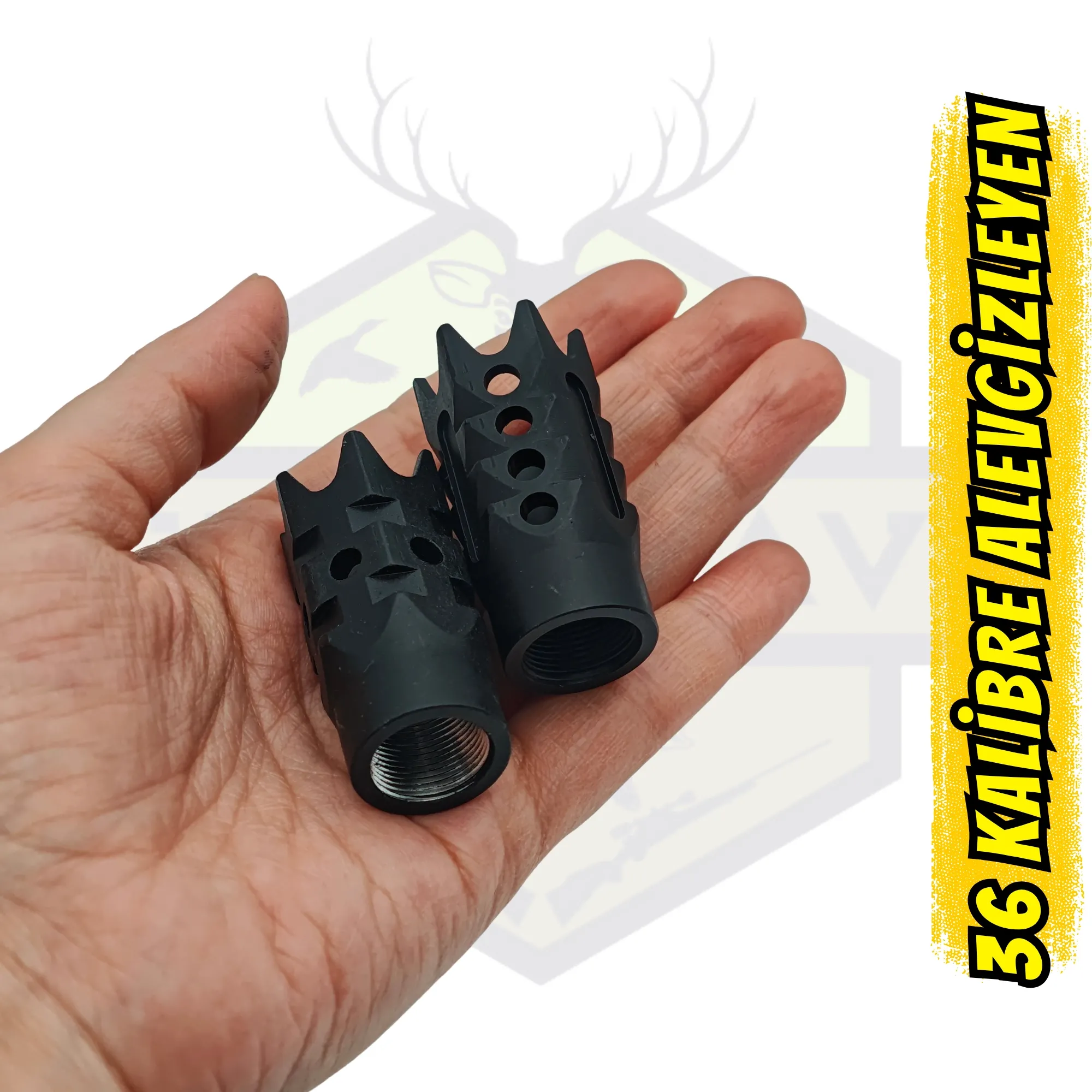 36 Kalibre (.410 Ga) Keskin Hatlı Taktik Alev Gizleyen - Agresif Tasarım Namlu Freni