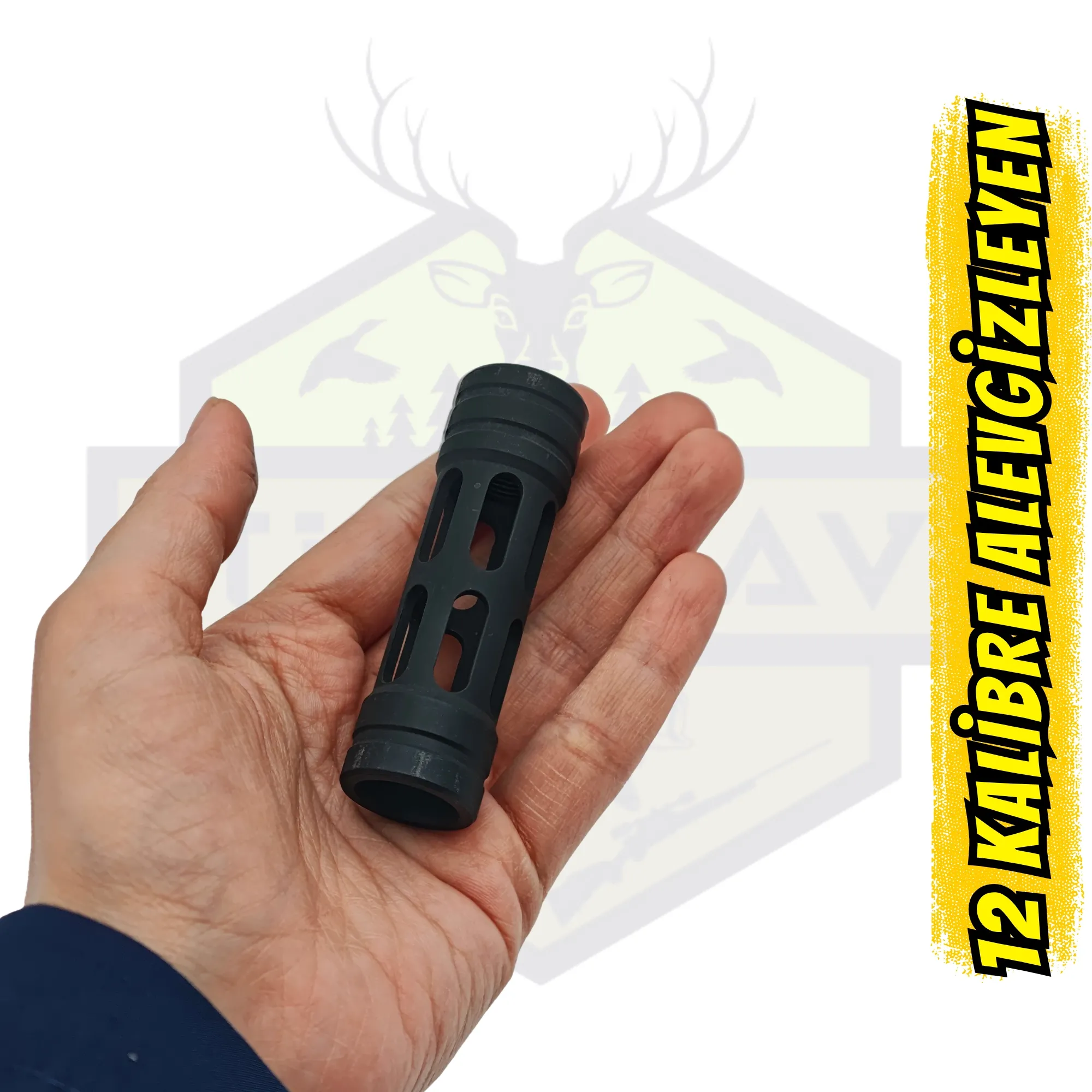 12 Kalibre Dikdörtgen Hatlı Taktik Alev Gizleyen - Tank Tipi Namlu Freni