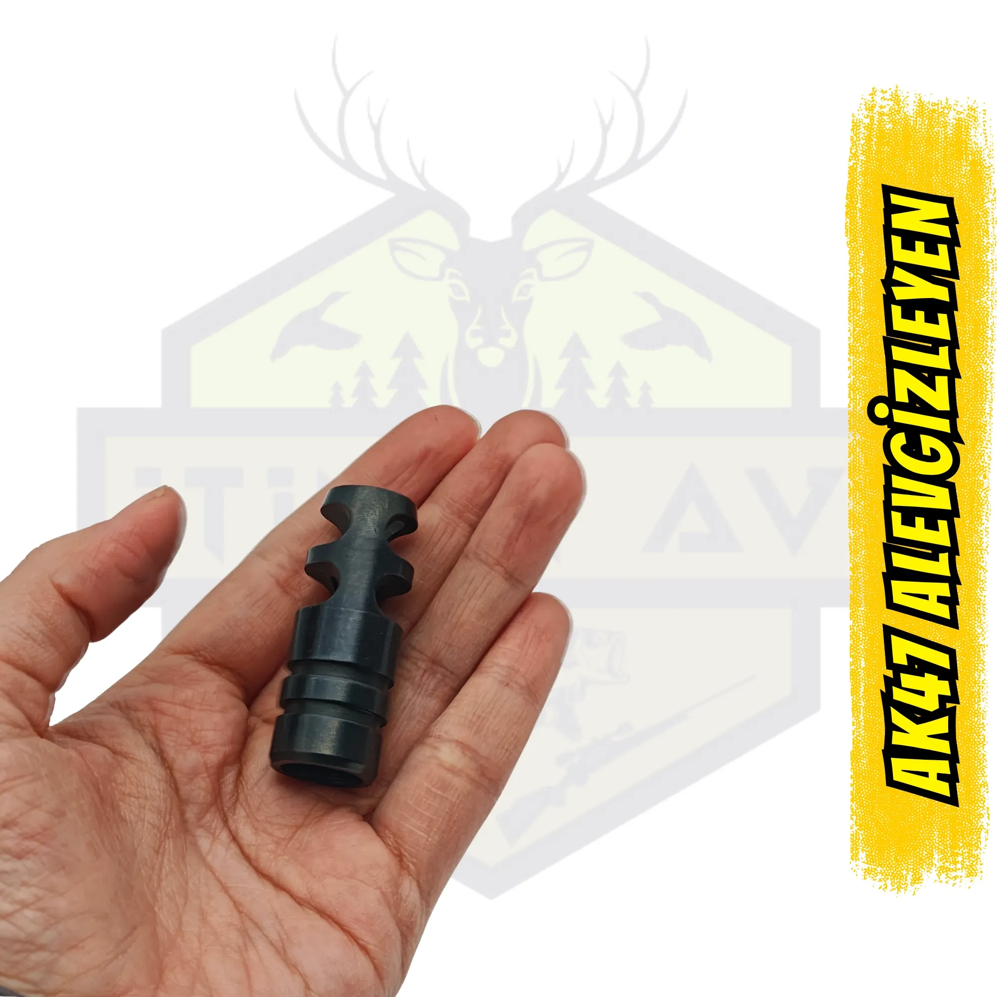 AK-47 Kalaşnikov Uyumlu Taktik Alev Gizleyen - Darbe Sönümleyici Namlu Freni