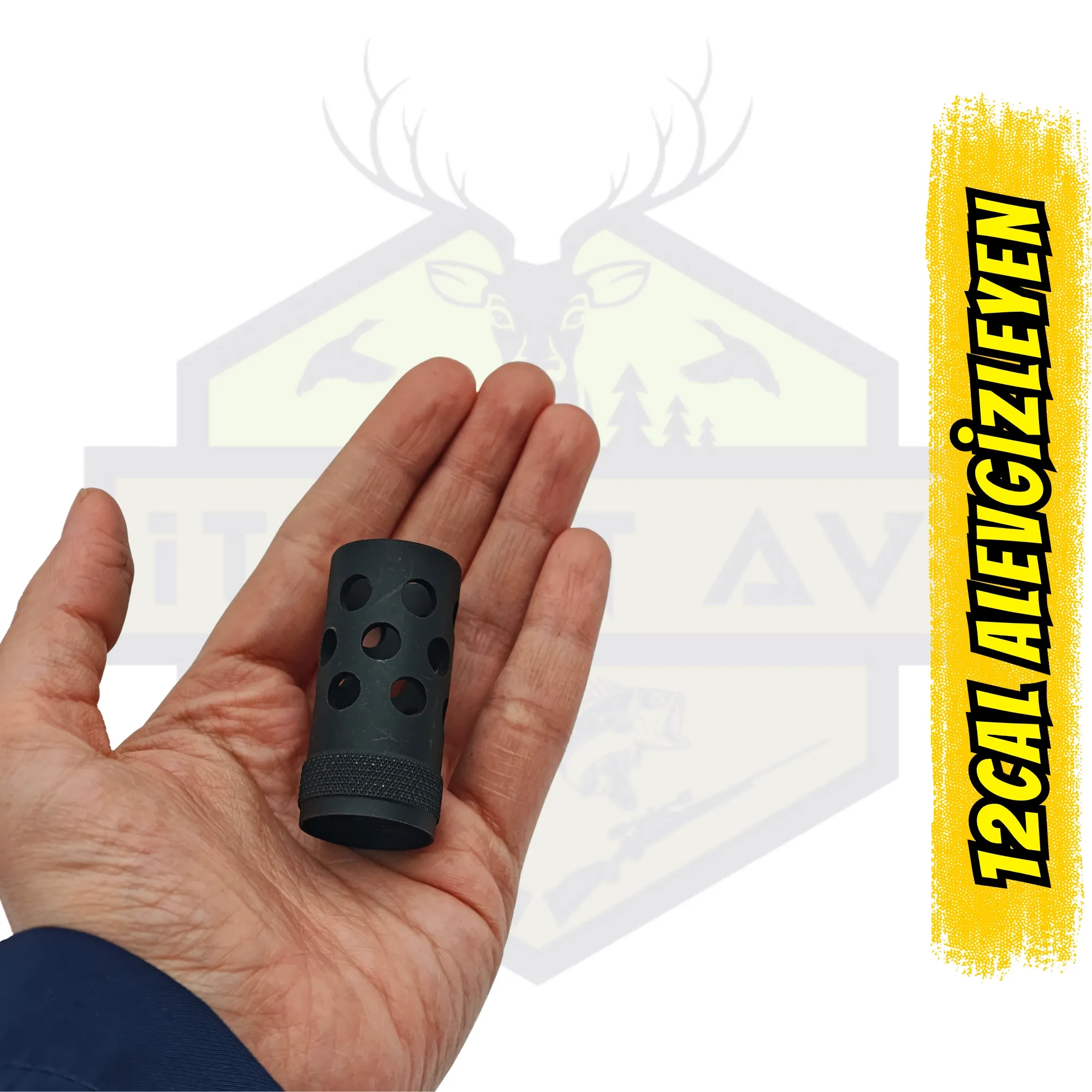 12 Kalibre Kısa Delikli Taktik Alev Gizleyen - Kompakt Namlu Freni