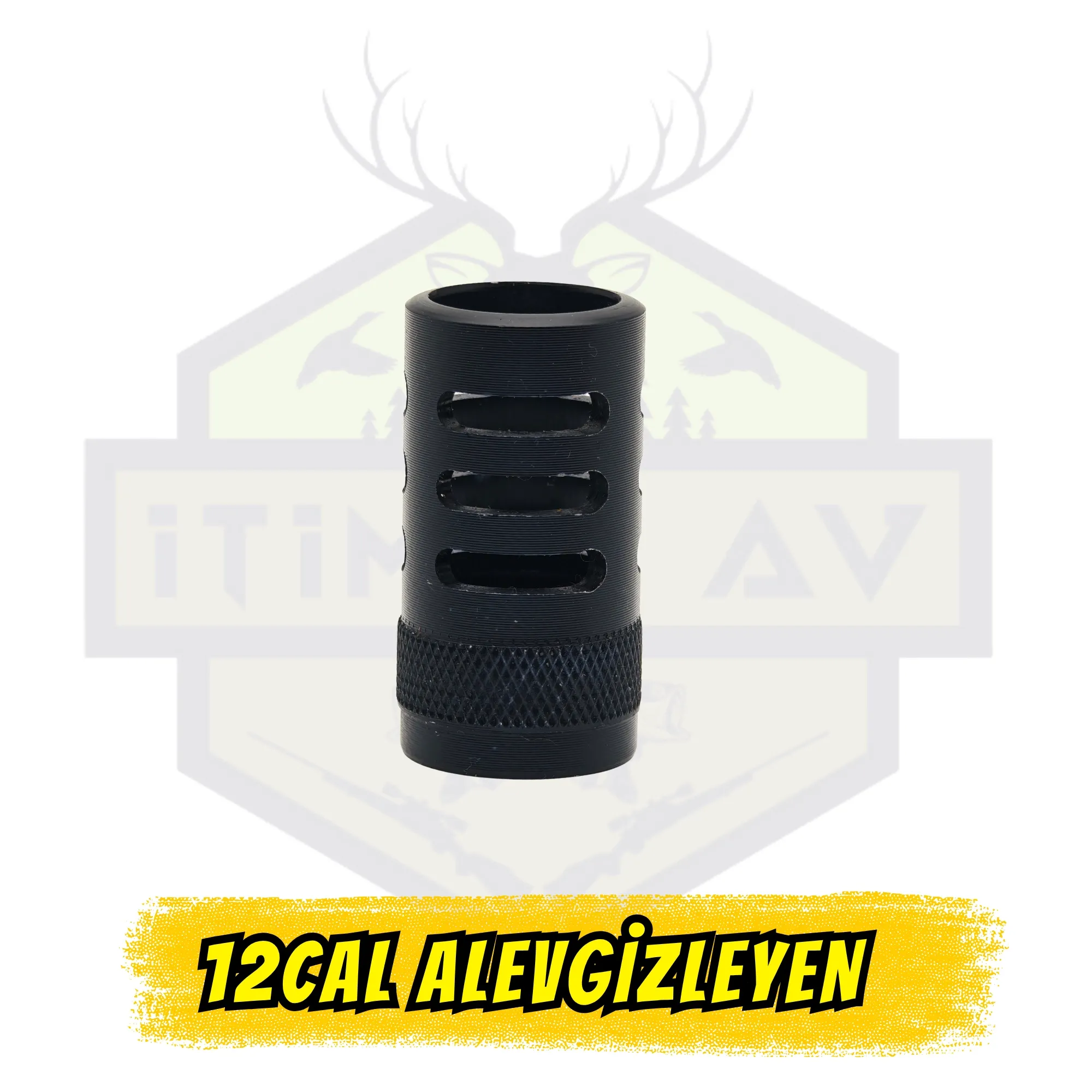 12 Kalibre Kısa Yatak Kesikli Alev Gizleyen - Slotlu Kompakt Namlu Freni