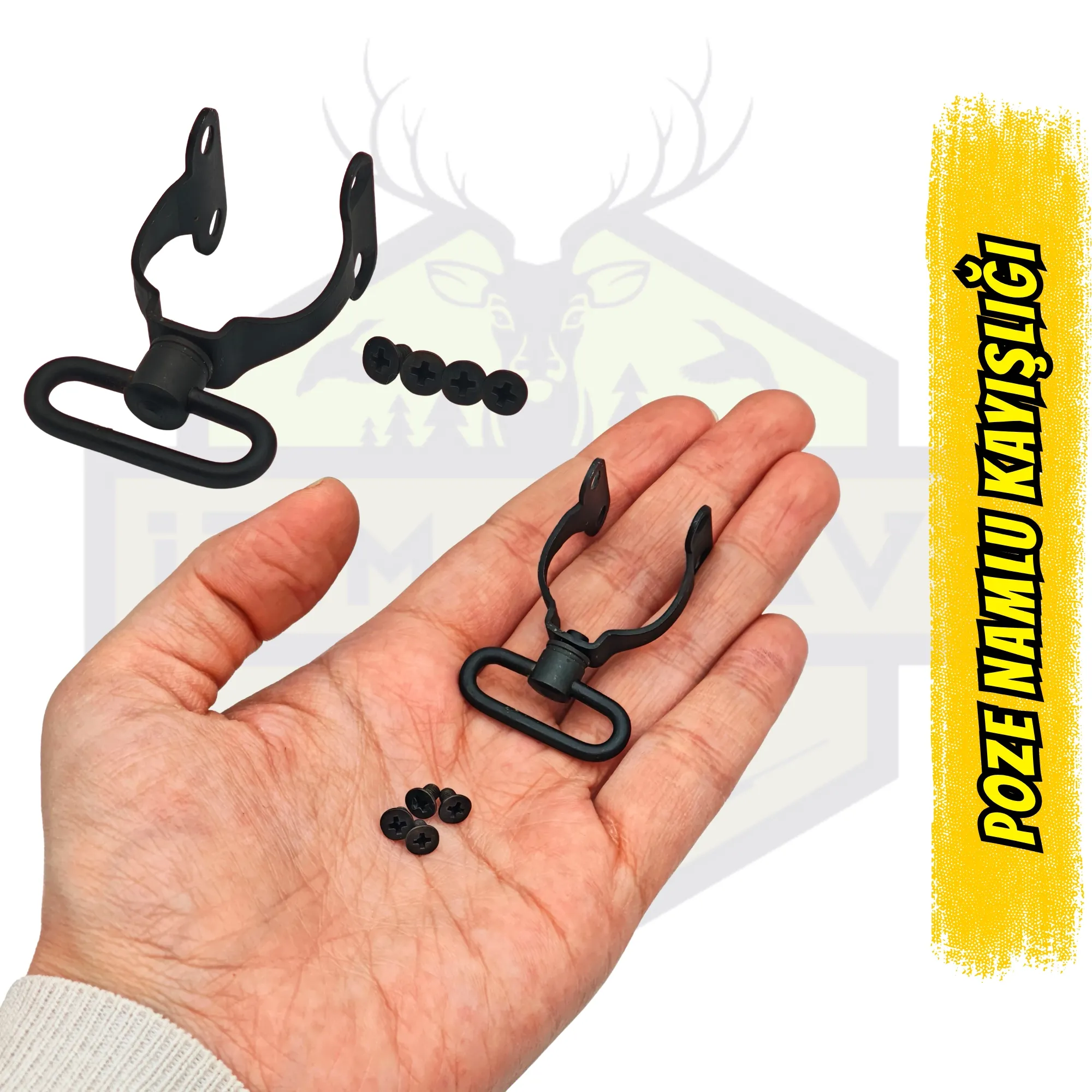 Süperpoze Tüfek Vidalı Namlu Askı Kayışlığı - 4 Vidalı Profesyonel Set