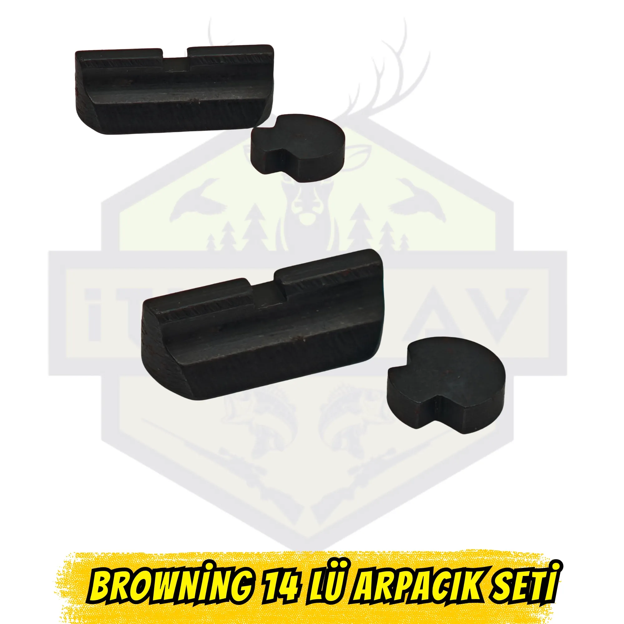 Browning 14’lü (Hi-Power) Standart Arpacık - Düz Siyah Eski Tip
