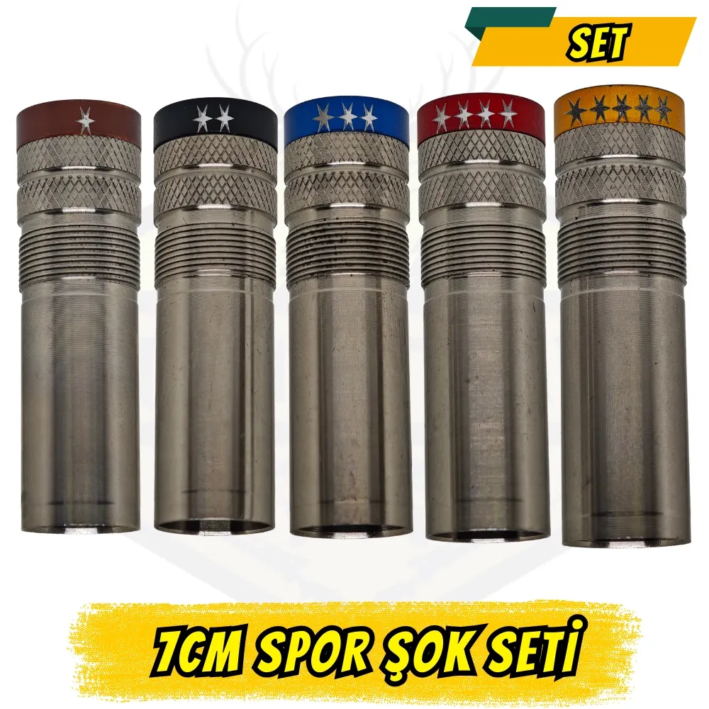7 cm Spor Şok Seti 1-2-3-4-5 Numara - Mobil Şoklu Tüfeklere Kolay Takılır