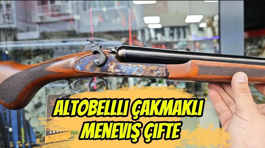 Altobellli Çakmaklı Meneviş Çifte Av Tüfeği