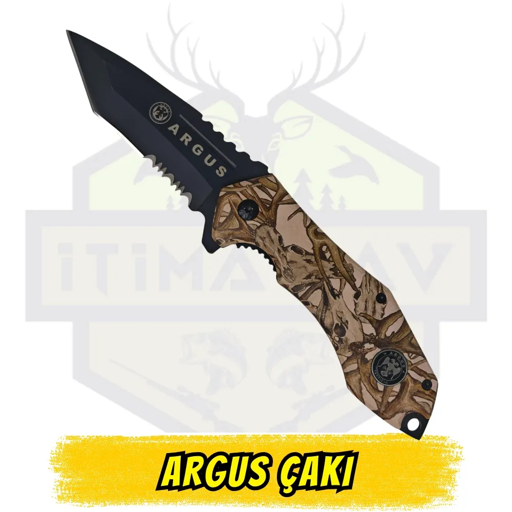 Argus Tactical Katlanabilir Bıçak - Japon 3V Çelik G10 Sap Teflon Kaplama