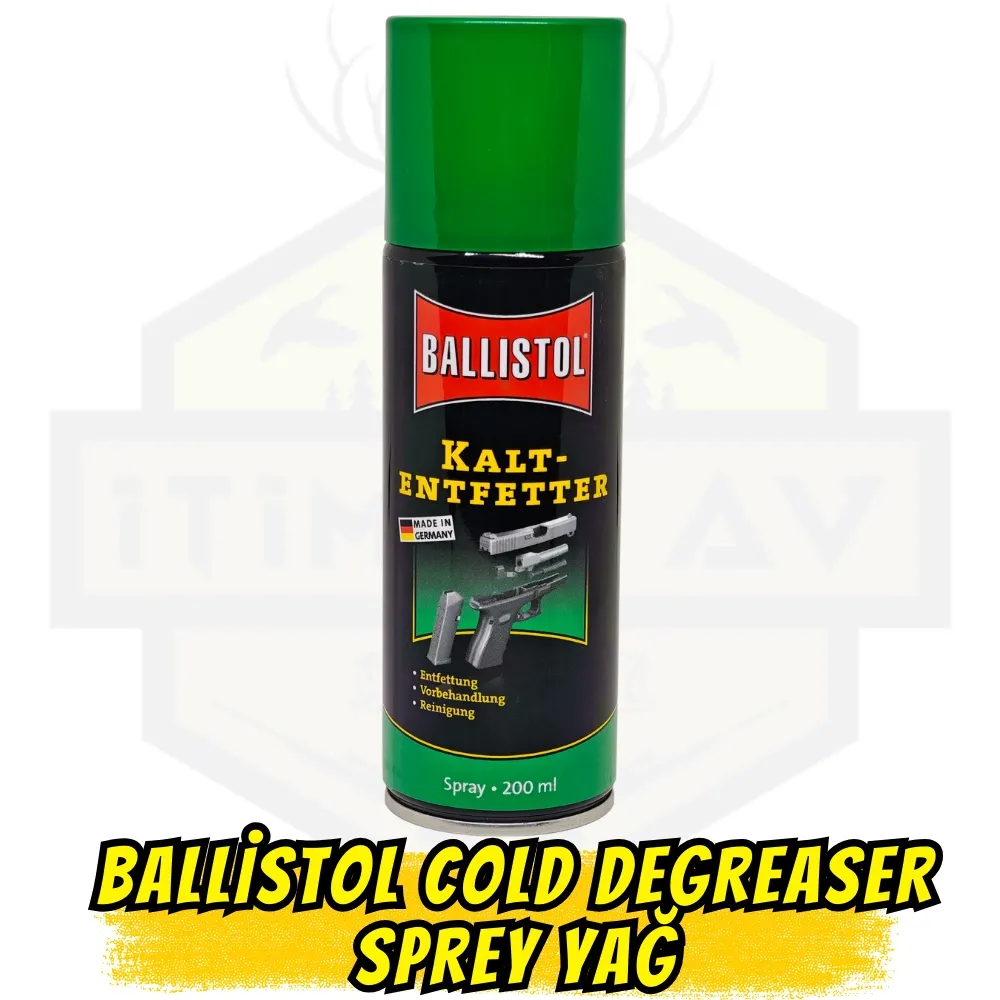 Ballistol Cold Degreaser Sprey Yağ 200 ml - Soğuk Yağ Çözücü